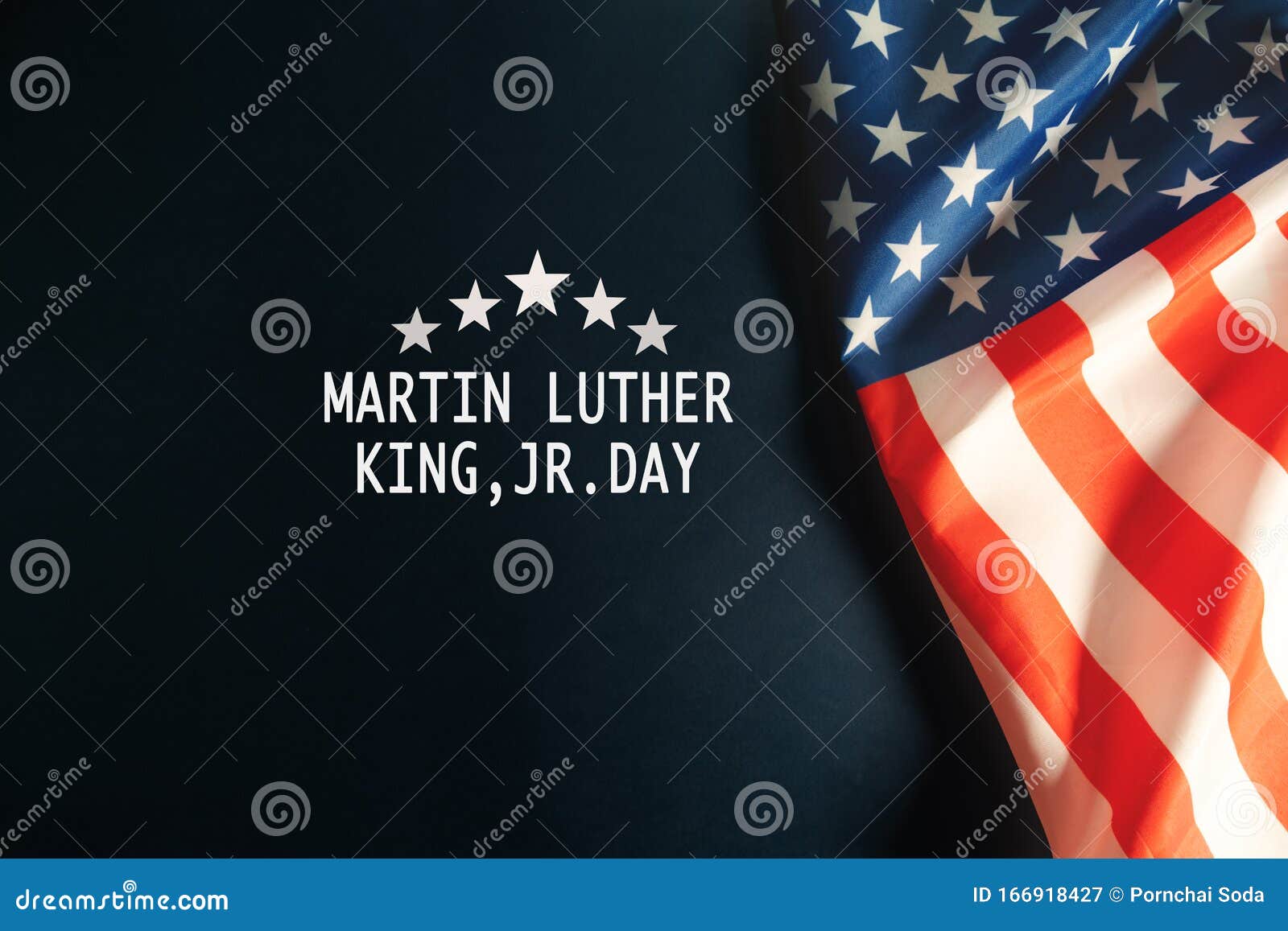 martin luther king day anniversary - american flag abstract background