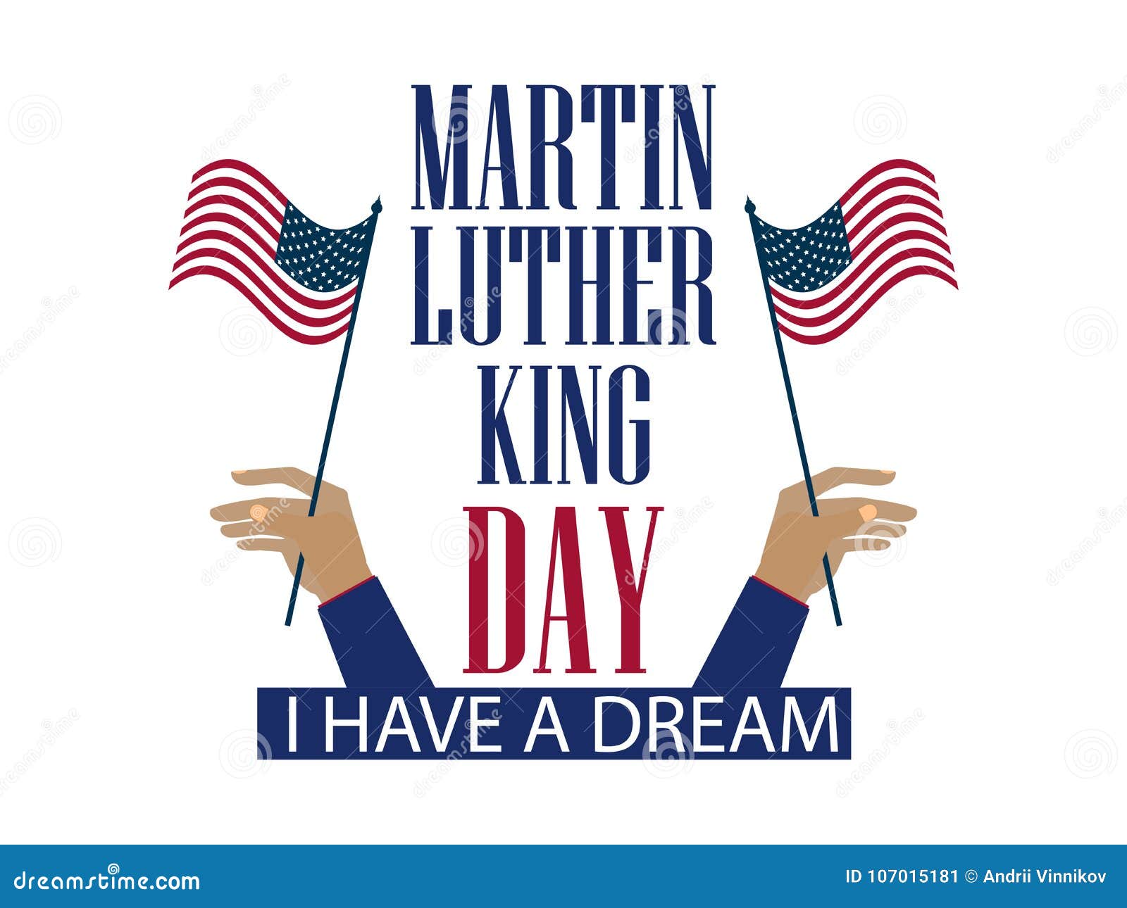 Martin Luther King Day The Hand Holds The Flag Of The United States martin-luther-king-day-the-hand-holds-the-flag-of-the-united-states