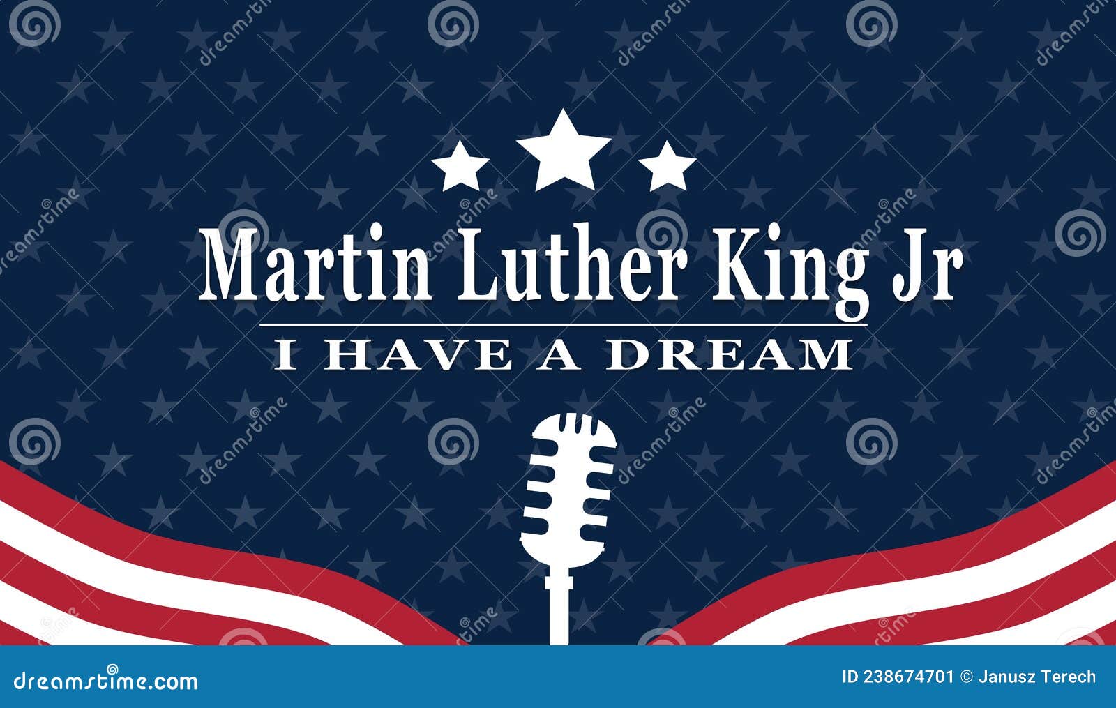 Martin Luther King Day Illustration Background Stock Illustration ...