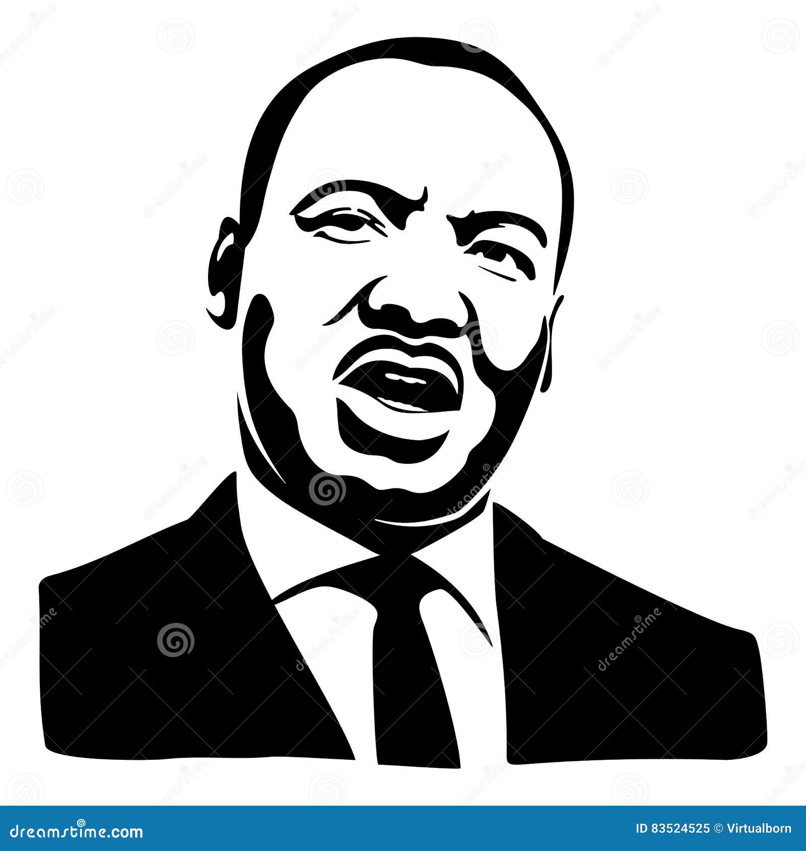 Martin Luther Kingportrait Redaktionelles Bild Illustration Von Martin Kingportrait