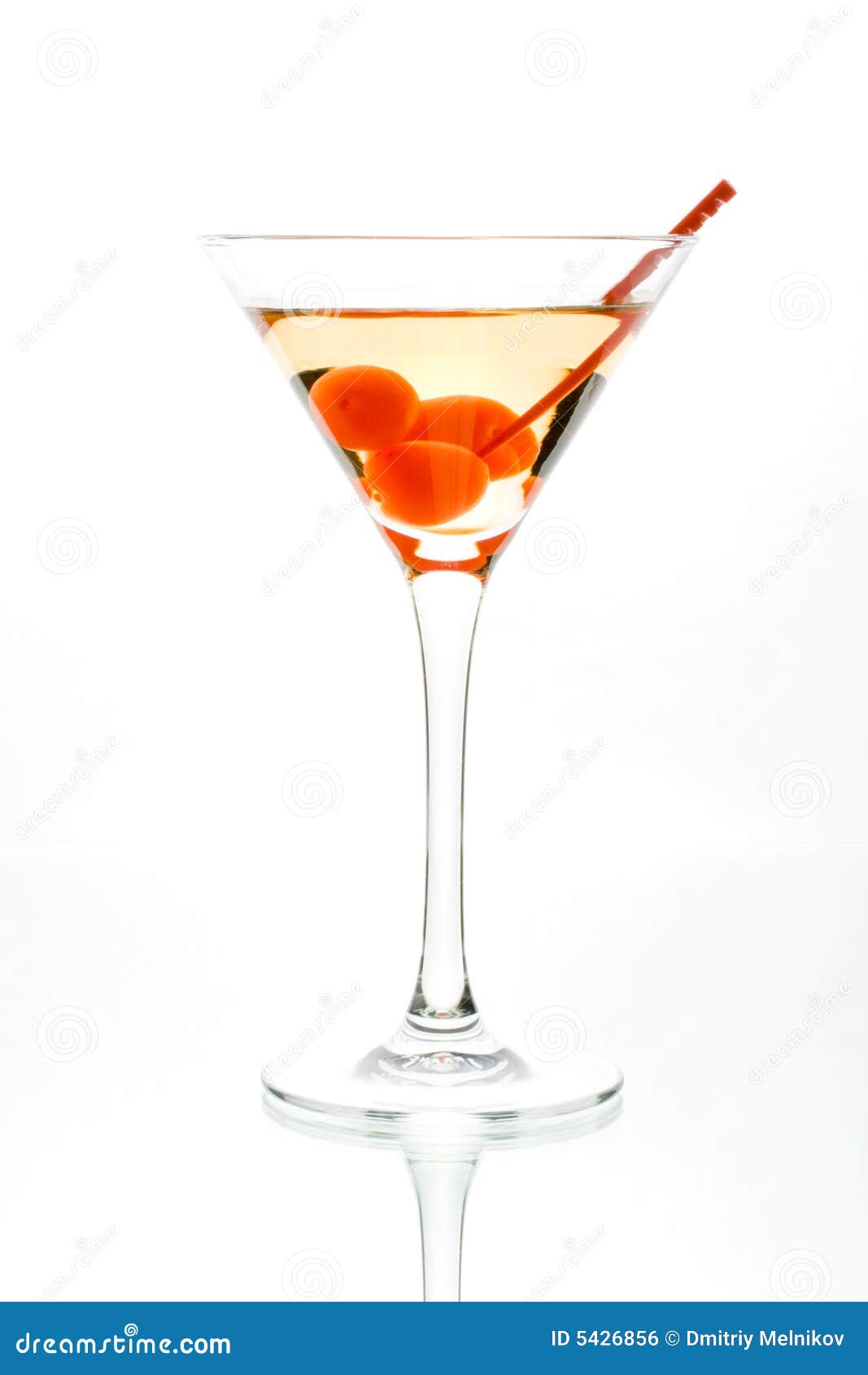 Martini in a glass stock photo. Image of cherry, booze 5426856