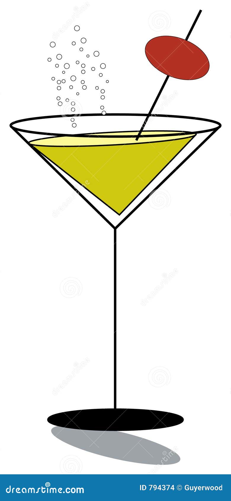 Martini glass stock illustration. Illustration of shaker 794374