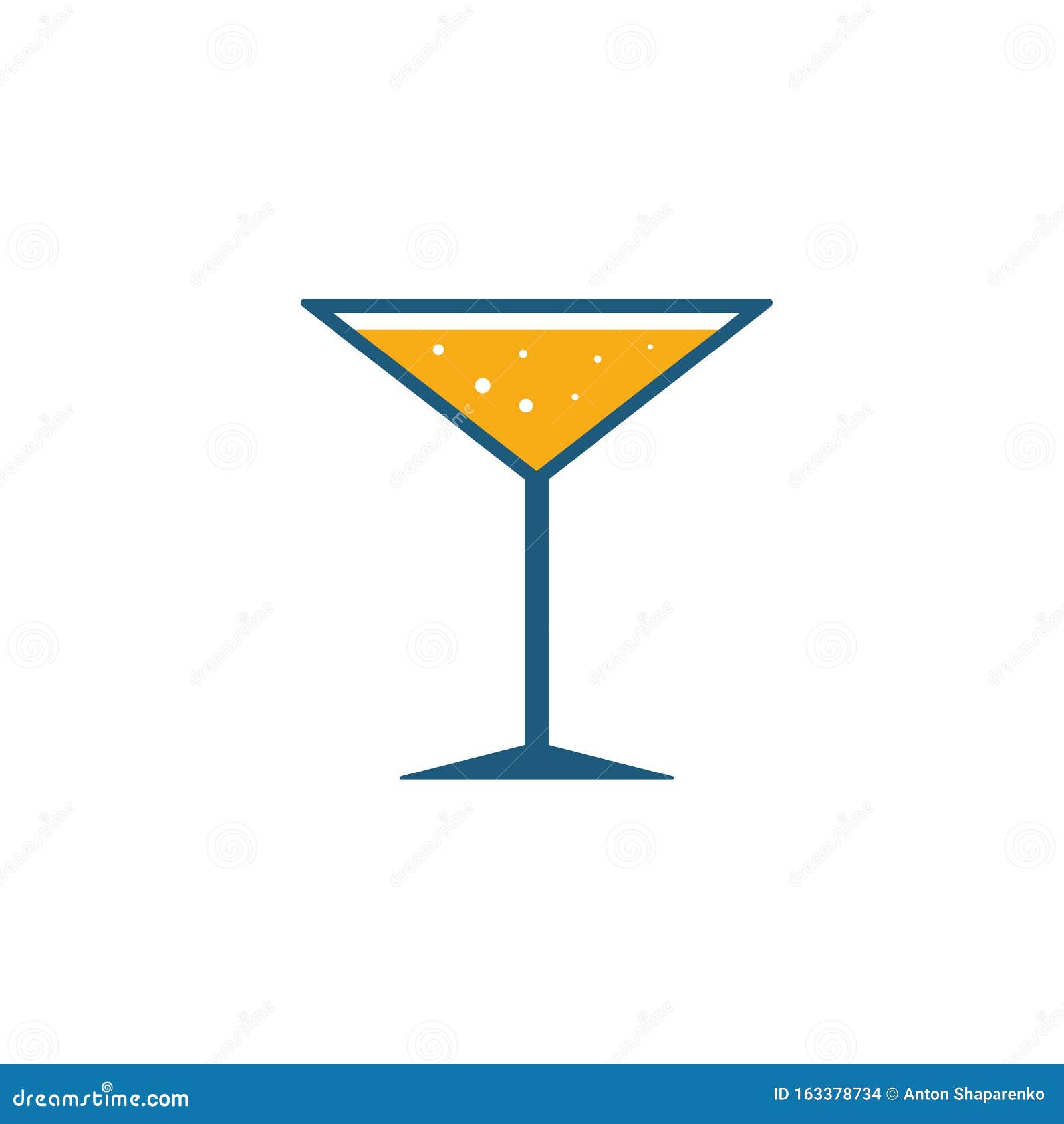 Martini Glass Icon. Flat Creative Element from Bar and Restaurant Icons