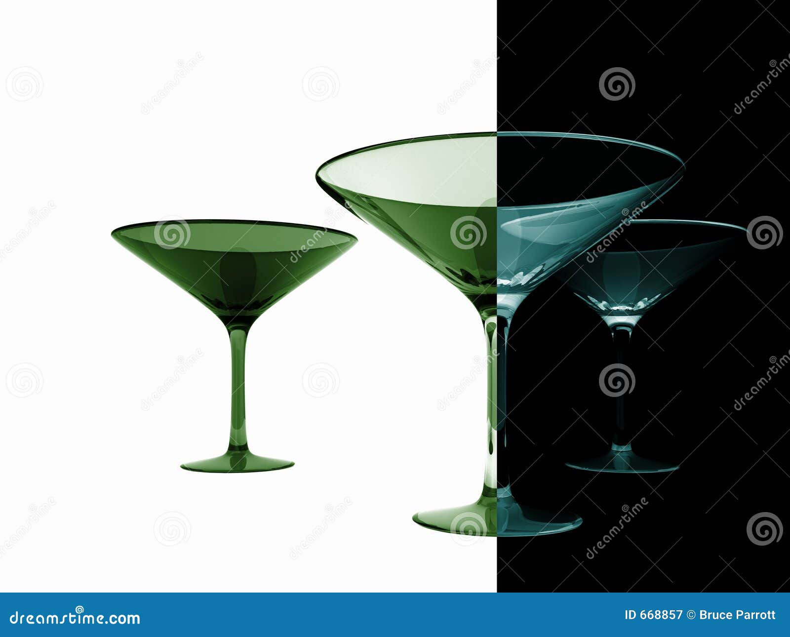 Martini Glasses stock illustration. Illustration of contrast 668857