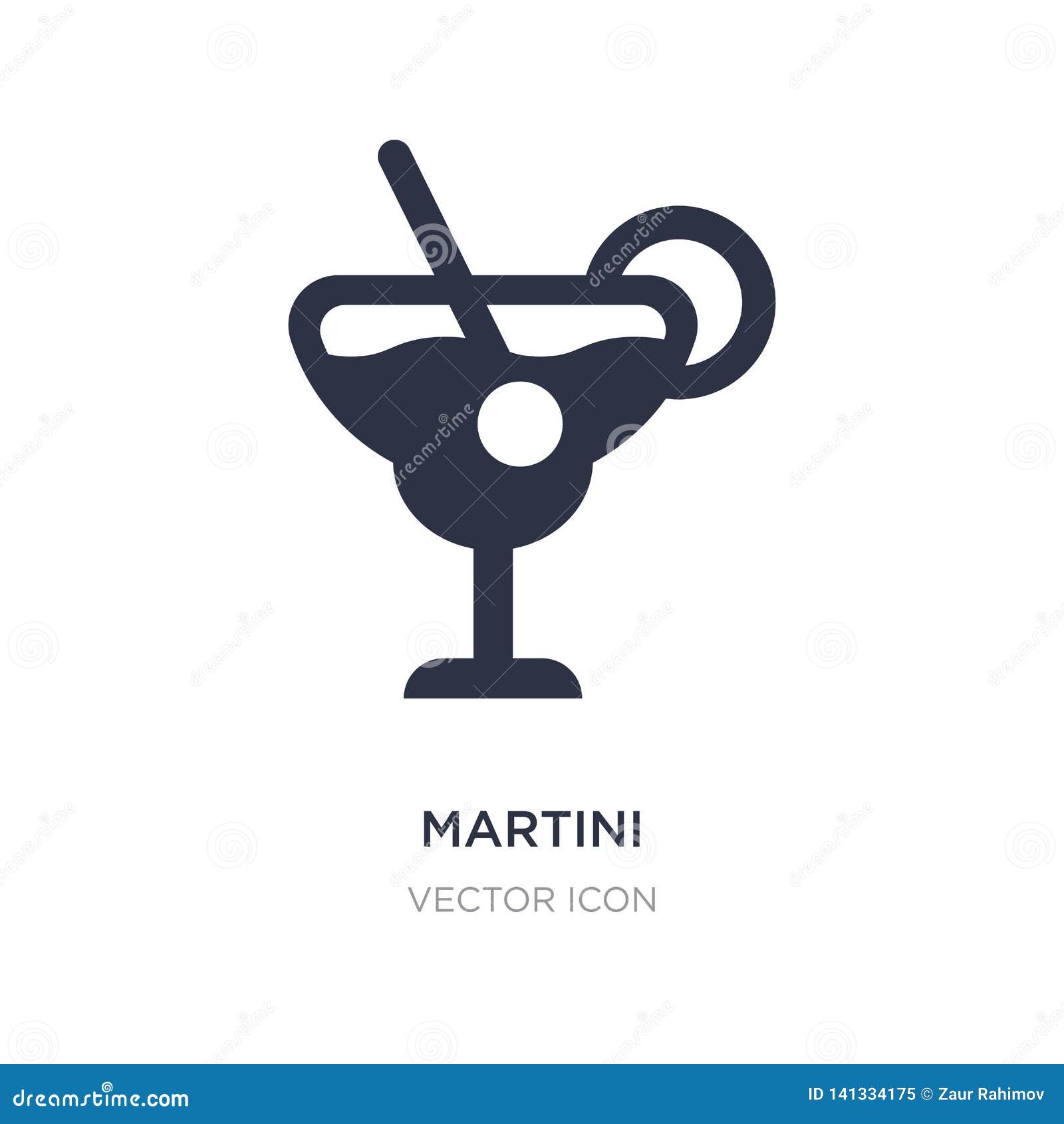 Martini Icon On White Background. Simple Element Illustration From