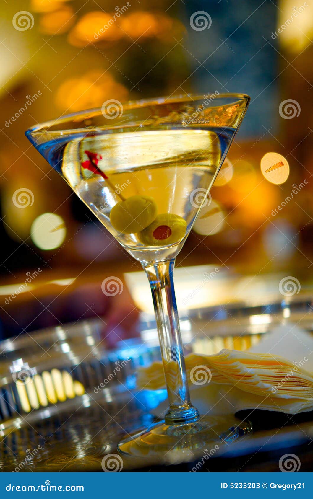 Martini on a Silver Serving Tray Stock Image Image of fresh, crystal
