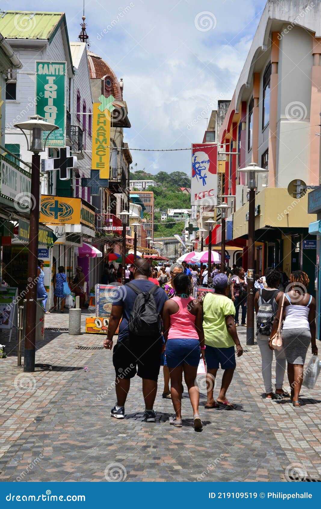 Martinique, Picturesque City of Fort De France Editorial Stock Image ...