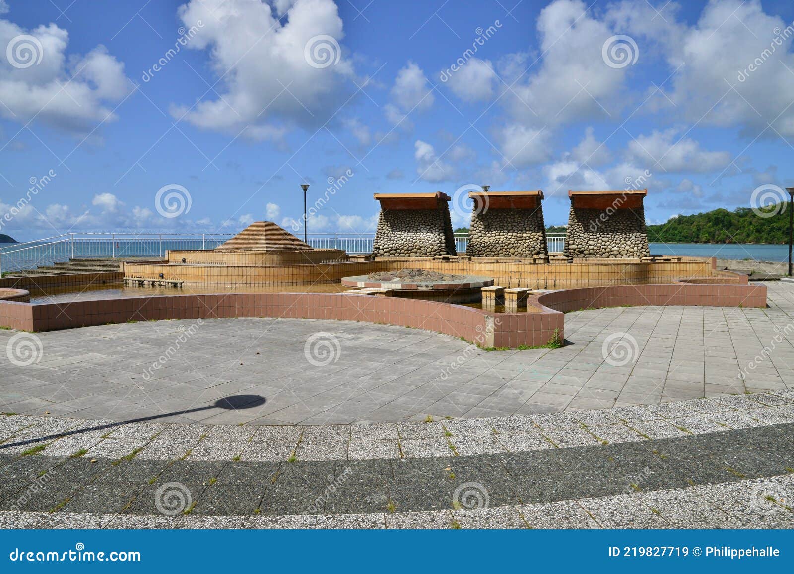 Martinique, Picturesque City of La Trinite in West Indies Editorial ...