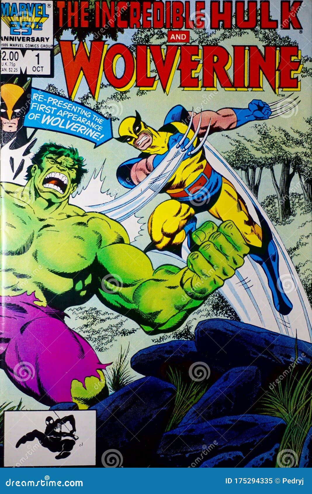 Marvel Comic Hulk and Wolverine Editorial Image - Image of comic, wolverine:  175294335