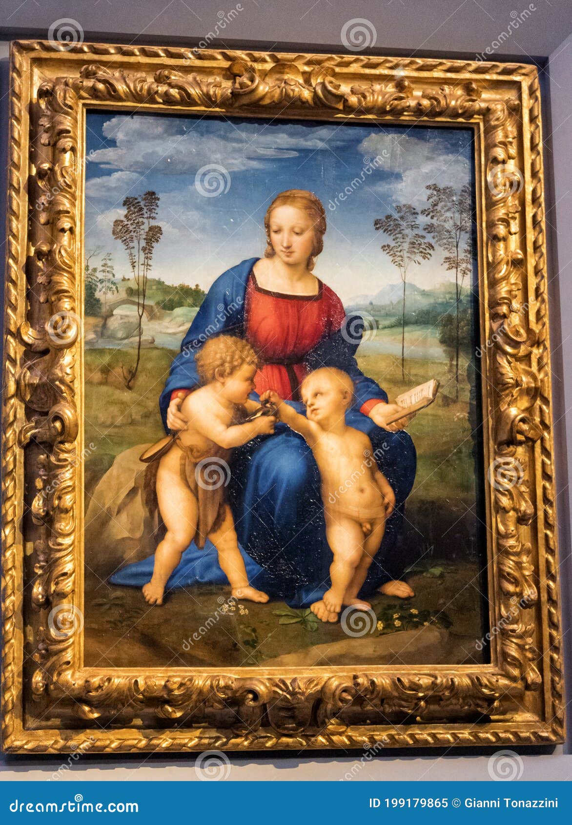 Madonna Del Cardellino Di Raffaello Madonna of the Goldfinch by Raphael Editorial Image - Image of origin