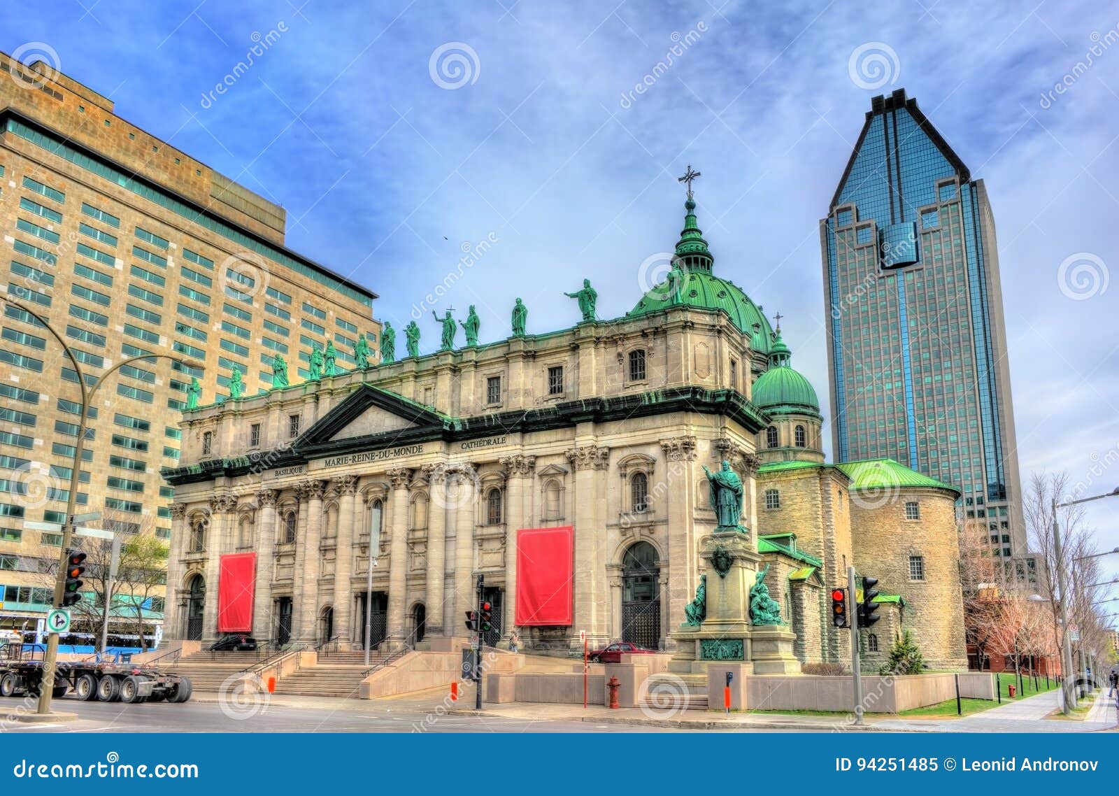 Mary, Queen of the World Cathedral in Montreal, Canada Stock Image