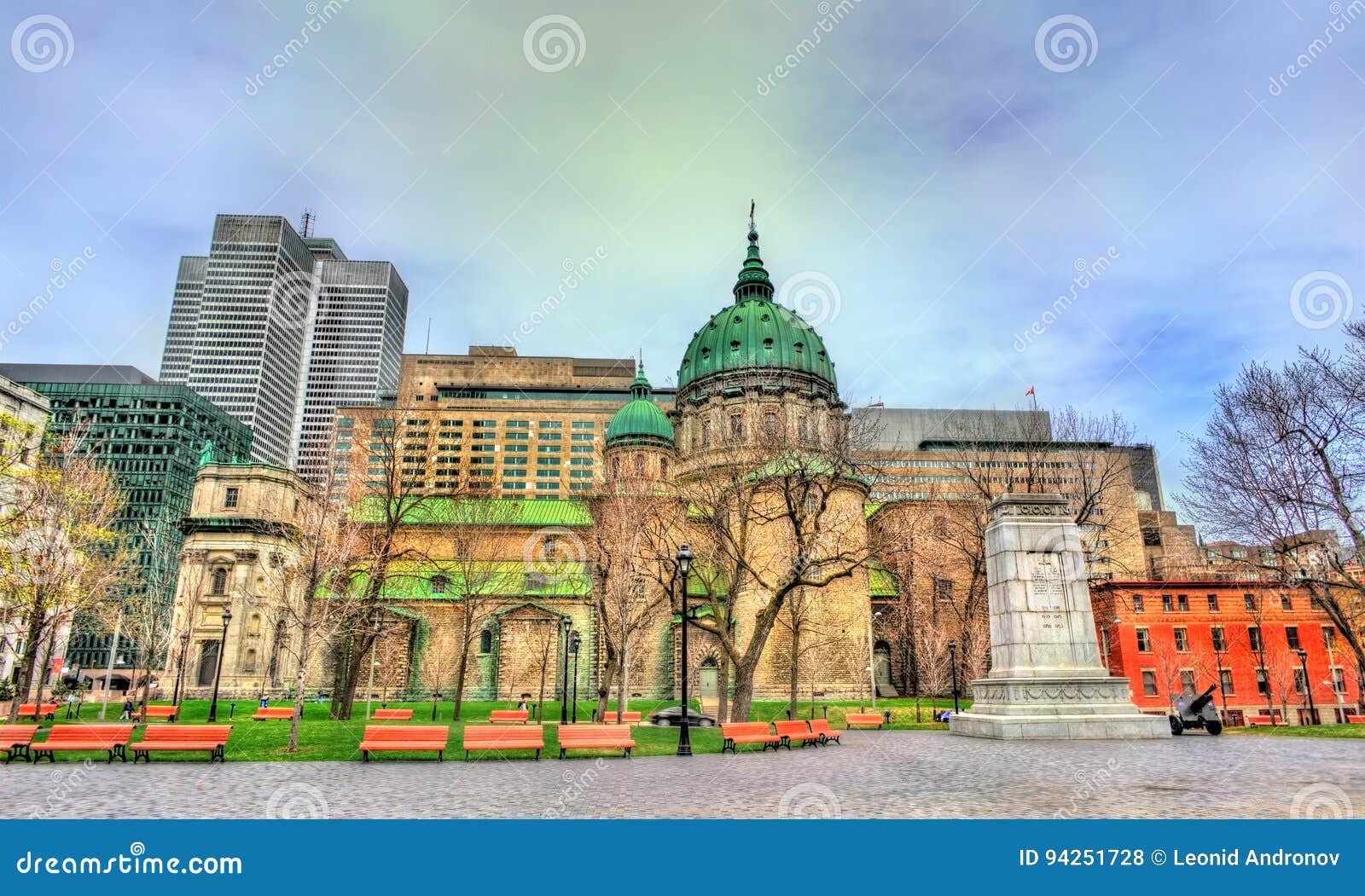 Mary, Queen of the World Cathedral in Montreal, Canada Stock Photo