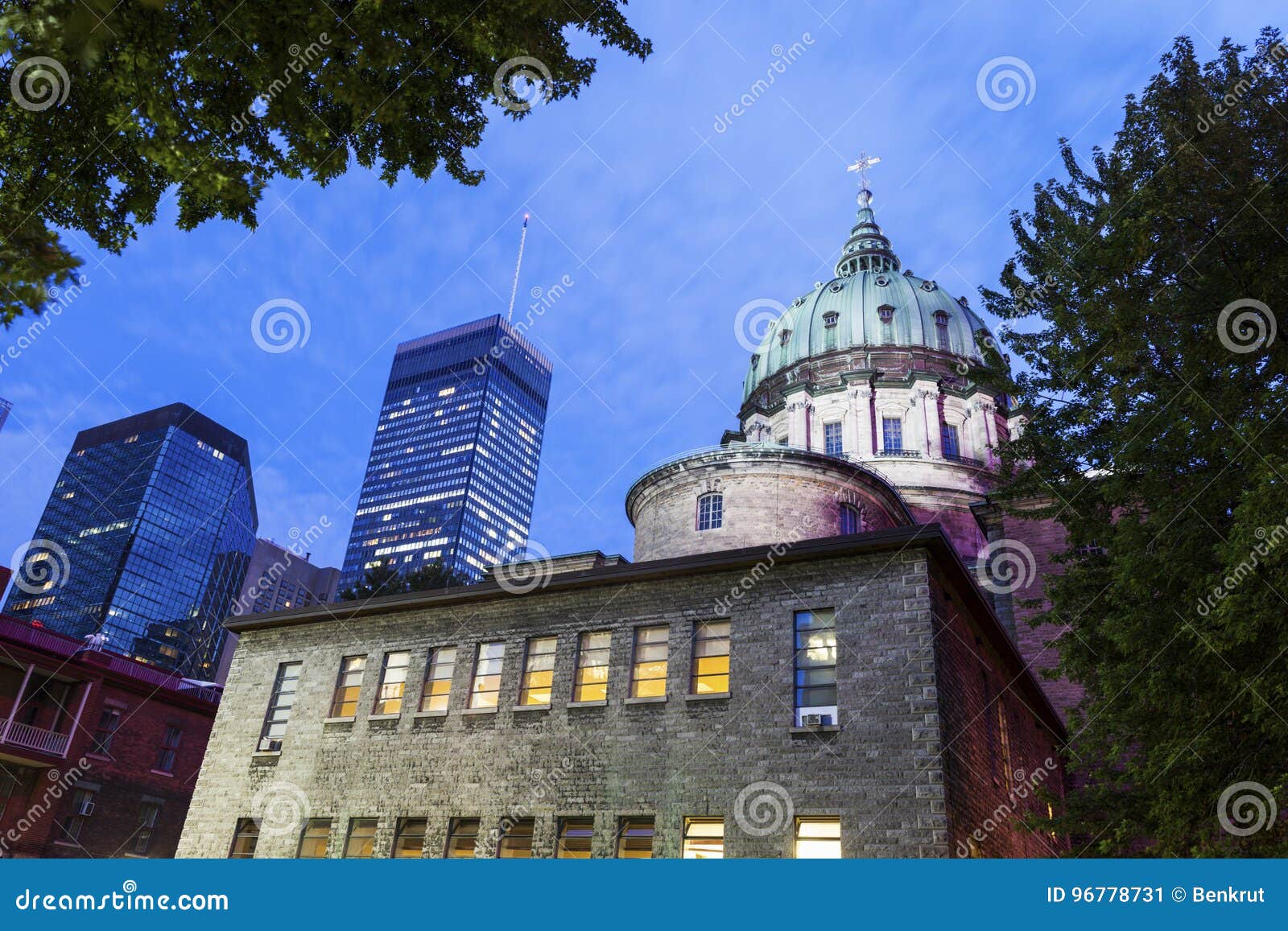 Mary, Queen of the World Cathedral in Montreal Stock Image Image of