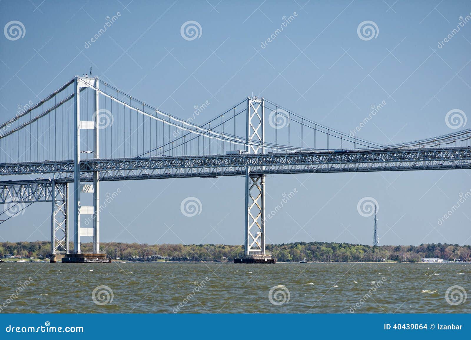 Maryland bay bridge stock photo. Image of suspension 40439064