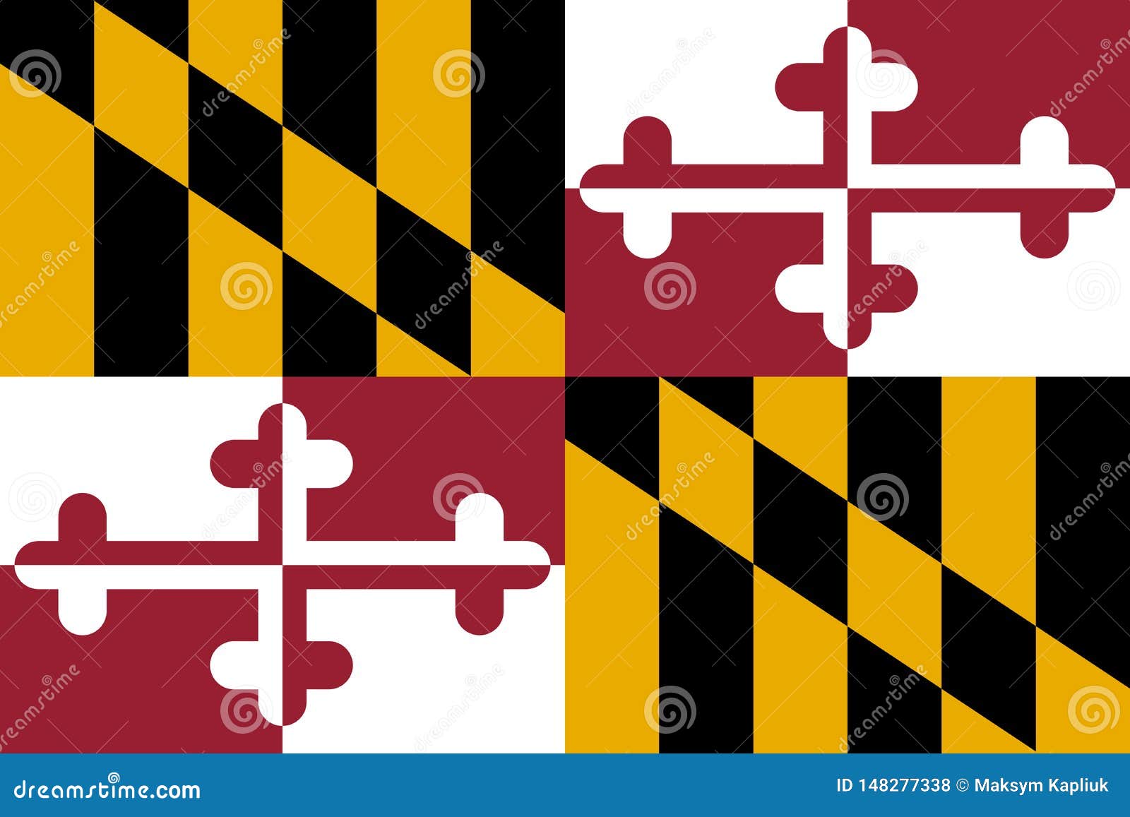 Download Maryland Flag. Vector Illustration. United States Of ...