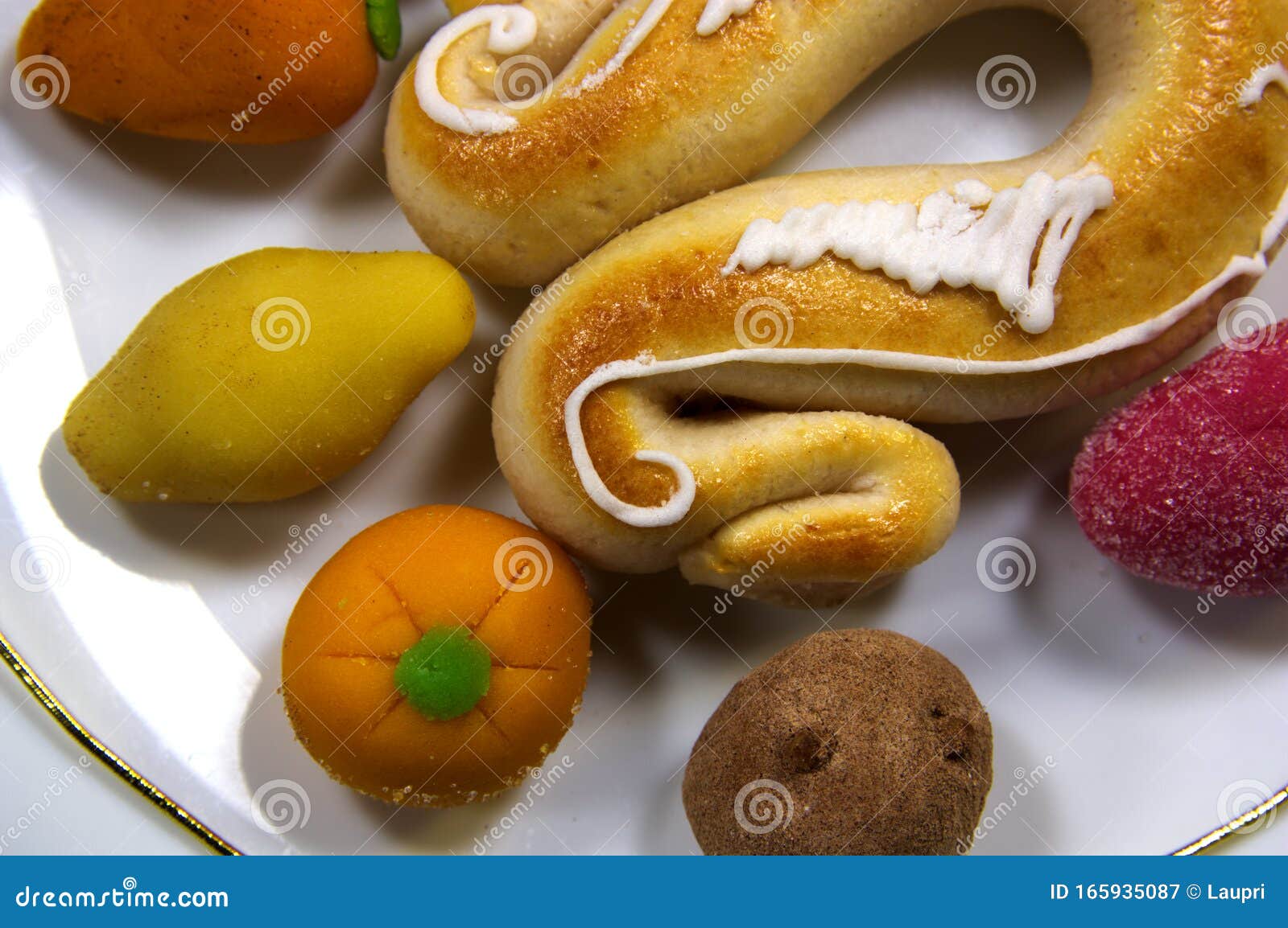 marzipan d fruit typical of the festival of valencia on october 9