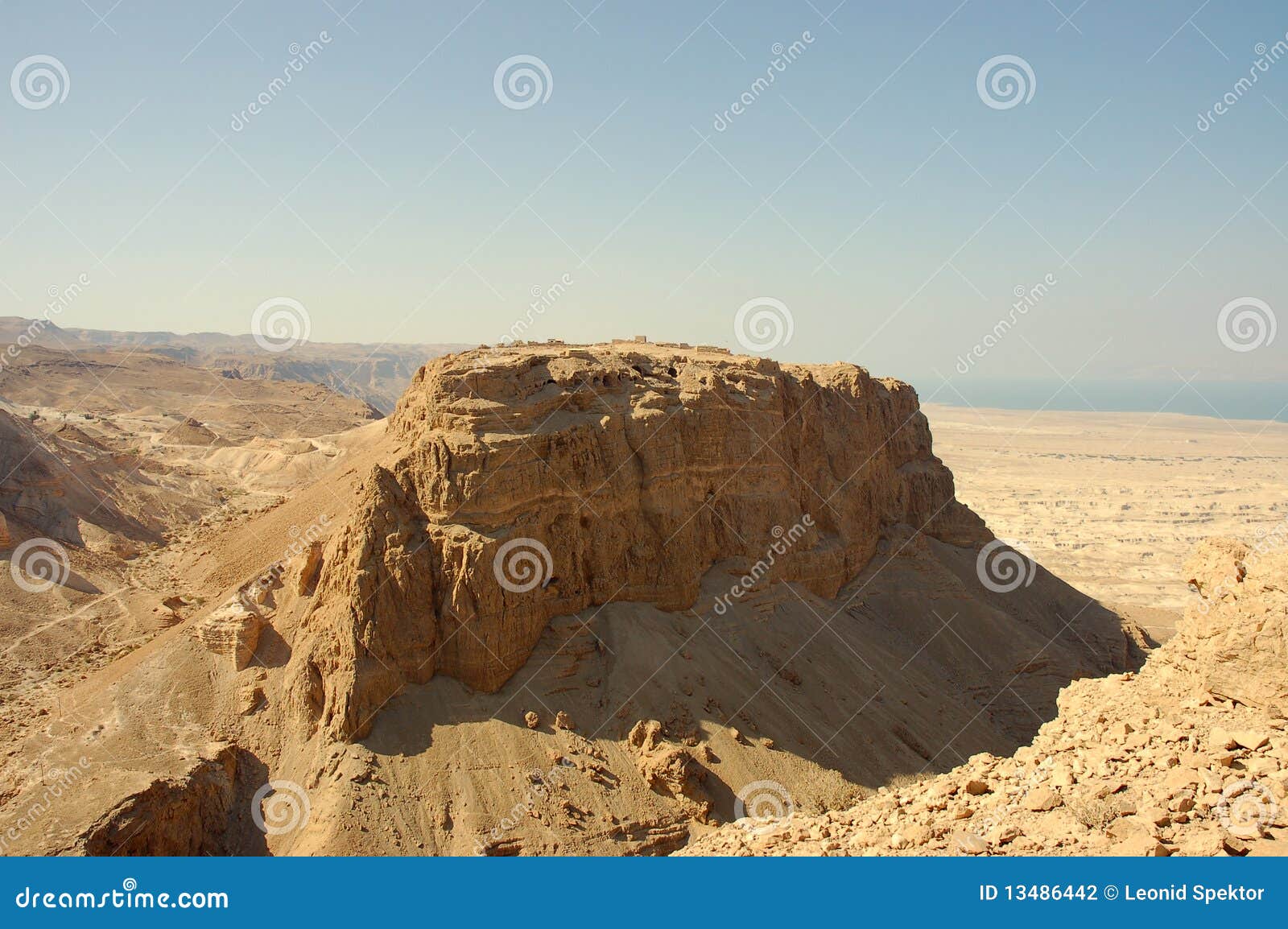 masada stronghold, israel.