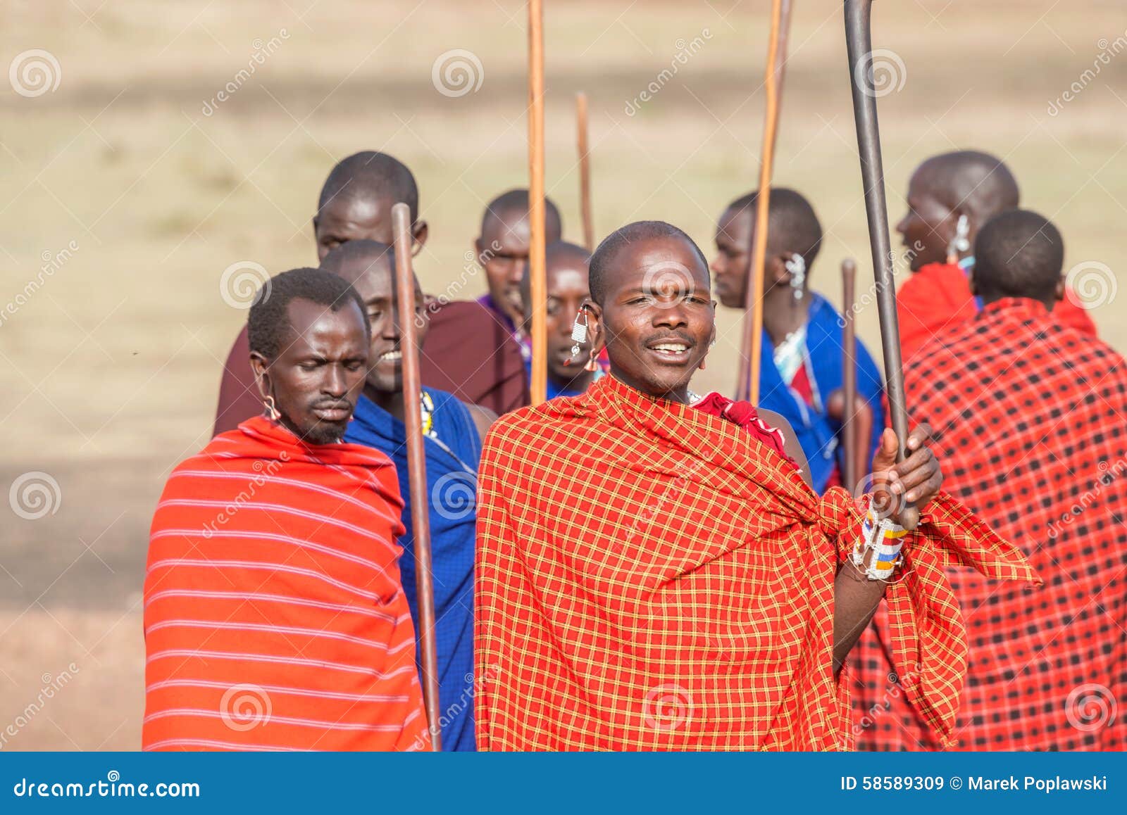 Masai people in Tanzania editorial stock image. Image of national ...