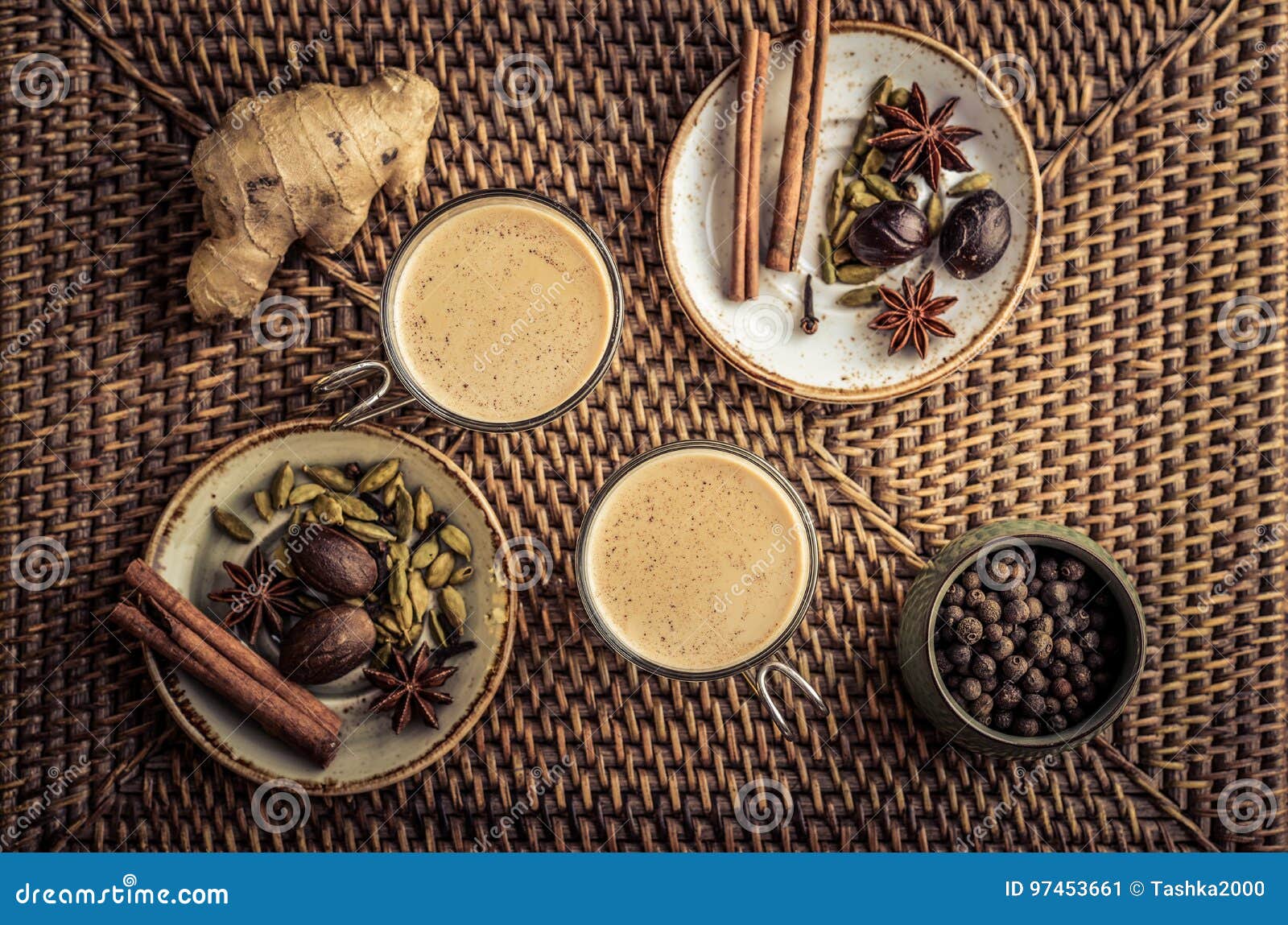 Masala chai tea stock image. Image of masala, cinnamon - 97453661