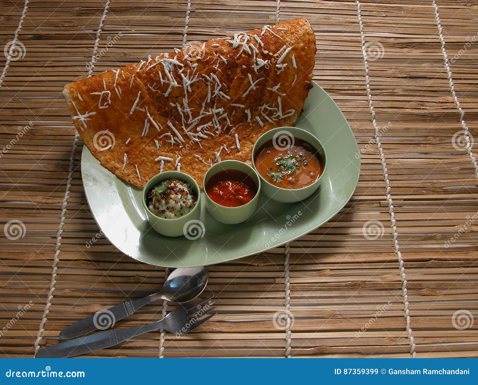 Masala Cheese Dosa stock image. Image of india, asian 87359399