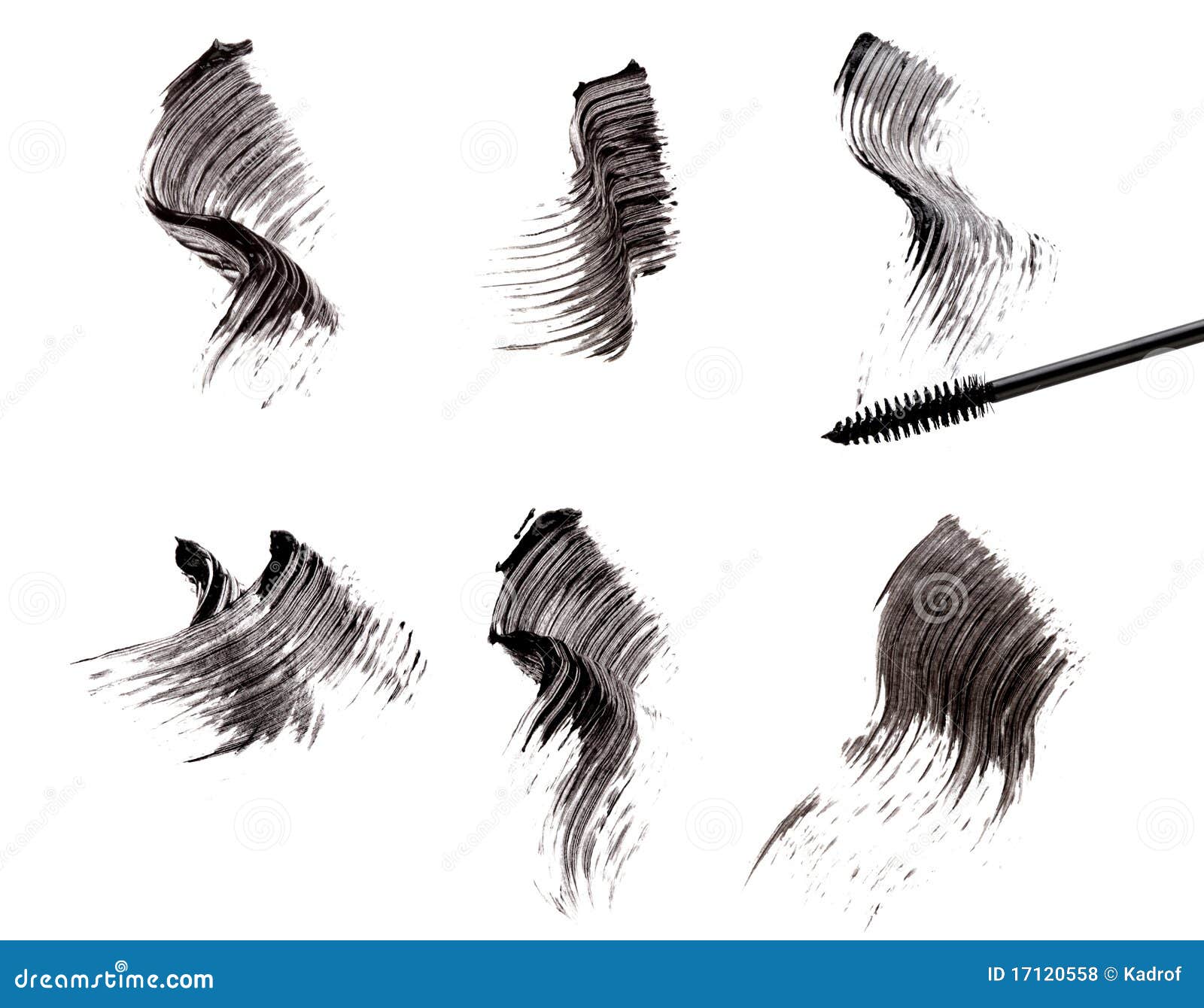 mascara brush and strokes