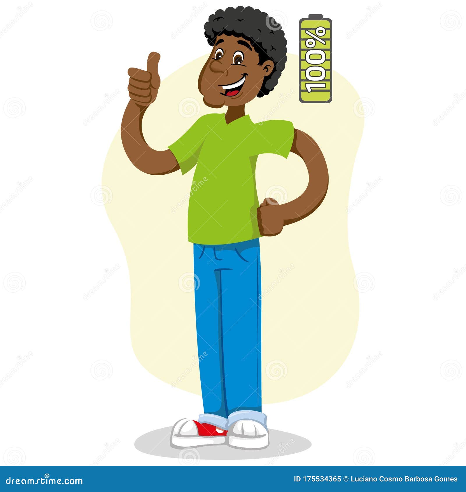 Mascot Ben Man Person, Afro Descent, with 100 , Excited, with Energy Stock Vector - Illustration of full, concept: 175534365 Mascot Ben Man Person, Afro Descent, with 100 , Excited, with Energy Stock Vector - Illustration of full, concept: 175534365