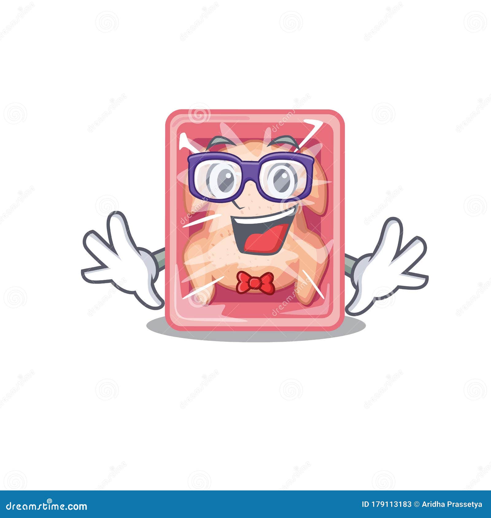 Download Mascot Design Style Of Geek Frozen Chicken With Glasses ...