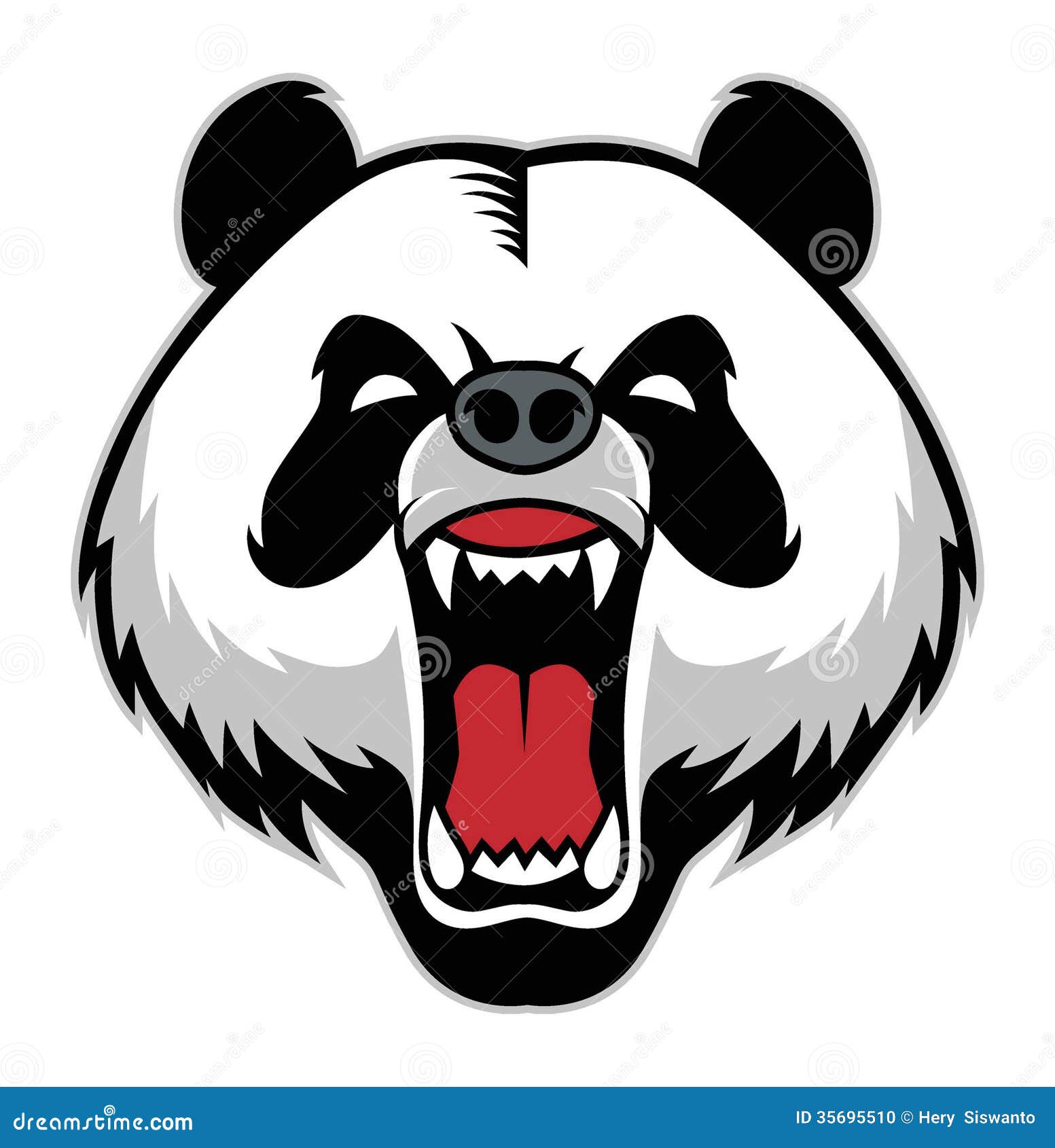 Mascota Principal De La Panda Ilustración del Vector - Ilustración de