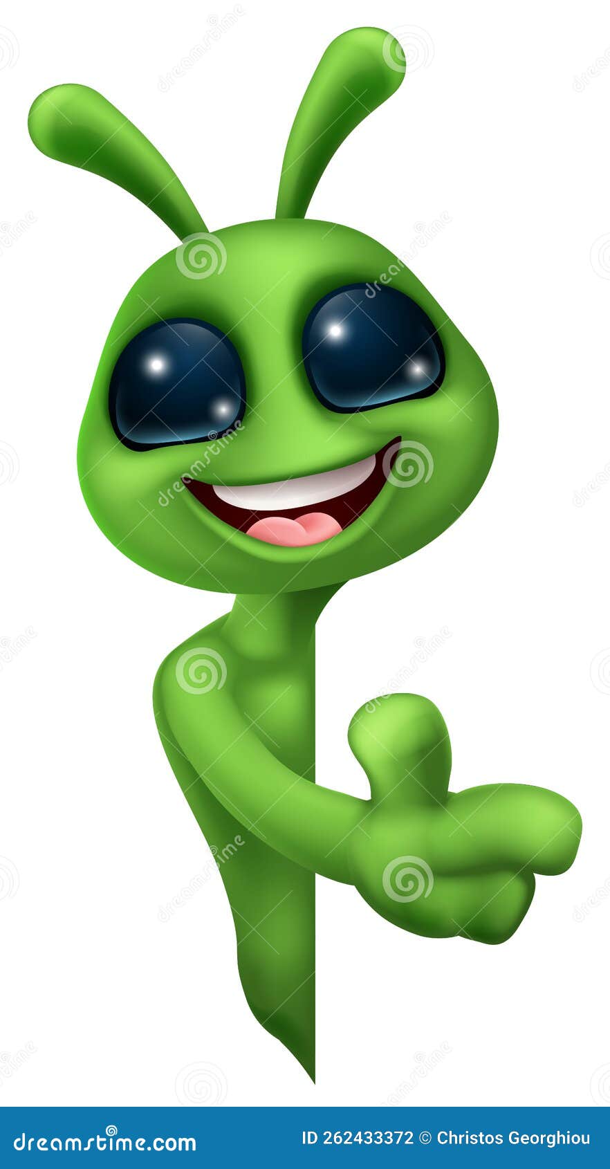 Mascote De Desenho Animado Alienígena E Verde Marciano Ilustração do Vetor  - Ilustração de invasores, bandeira: 262433372