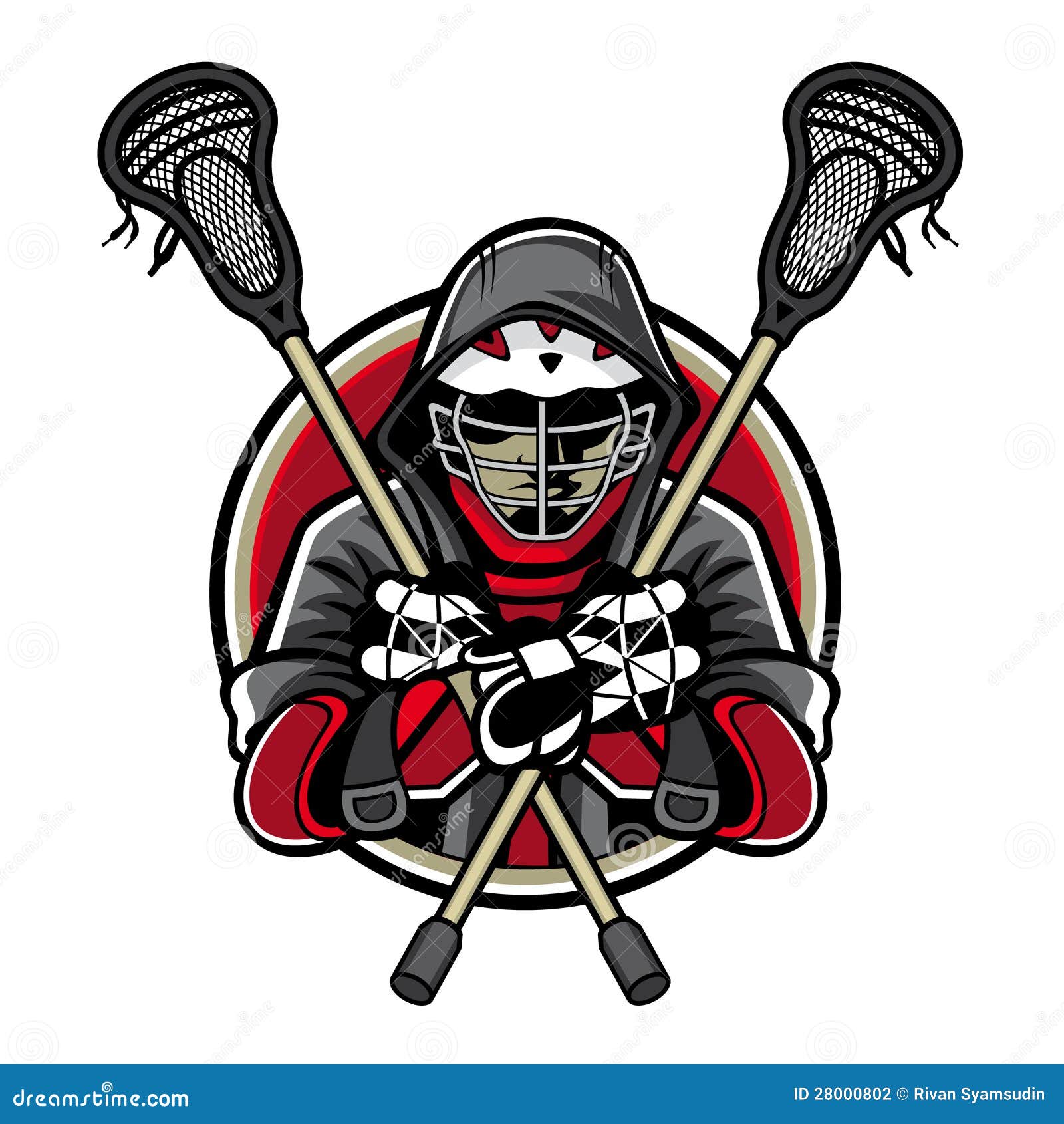 Mascote de Lacrosse ilustração do vetor. Ilustração de liga - 28000802, image size:1600x1690