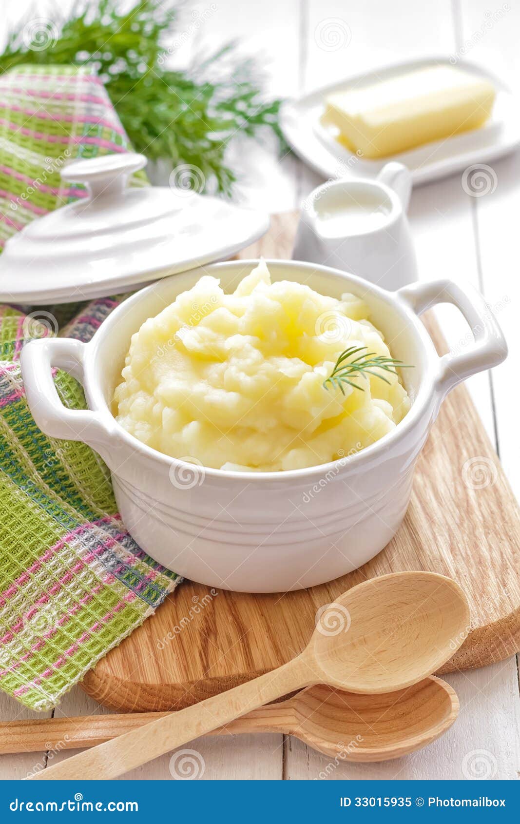 Mashed potato stock image. Image of dill, dish, fresh - 33015935