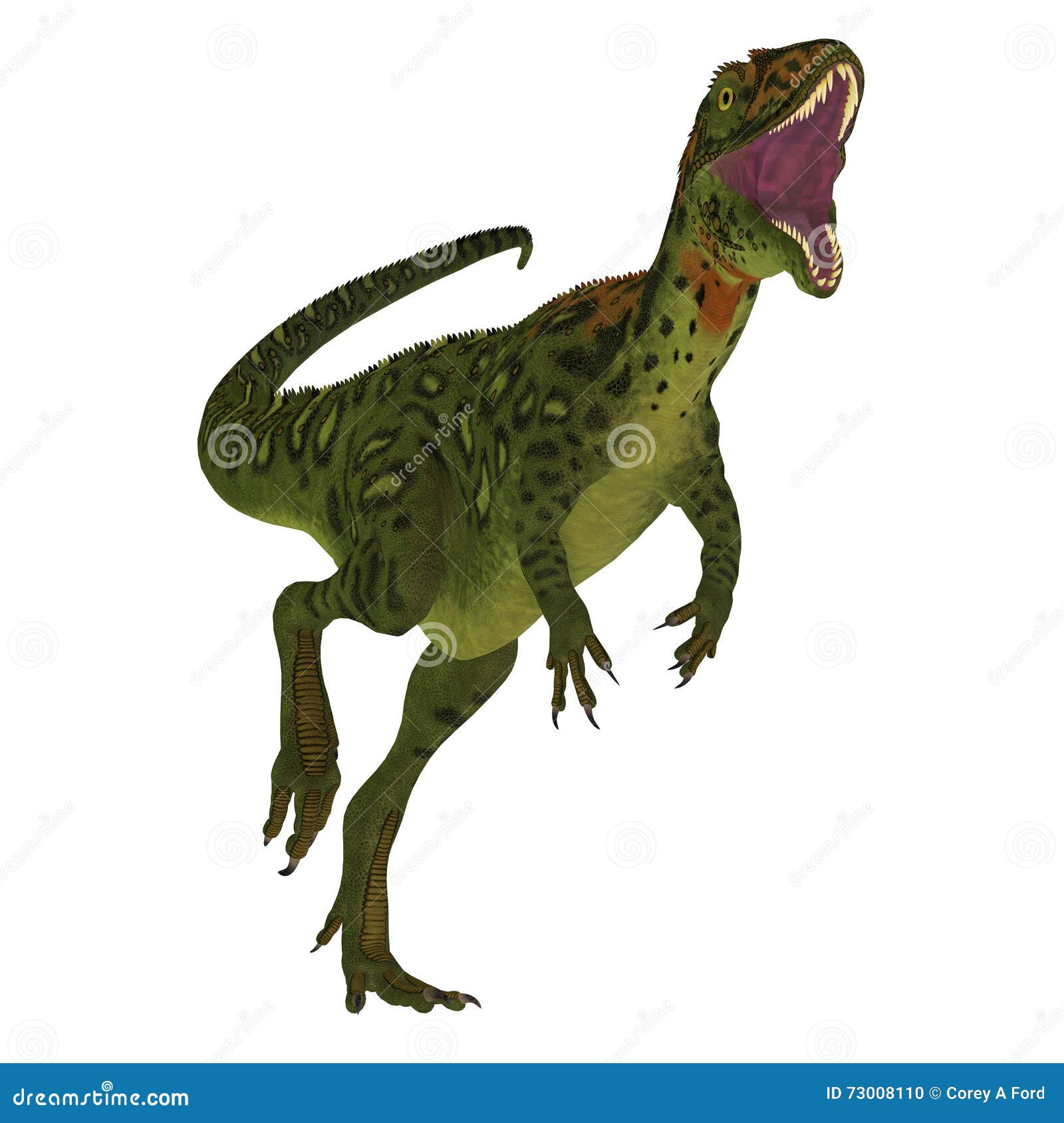 masiakasaurus dinosaur on white