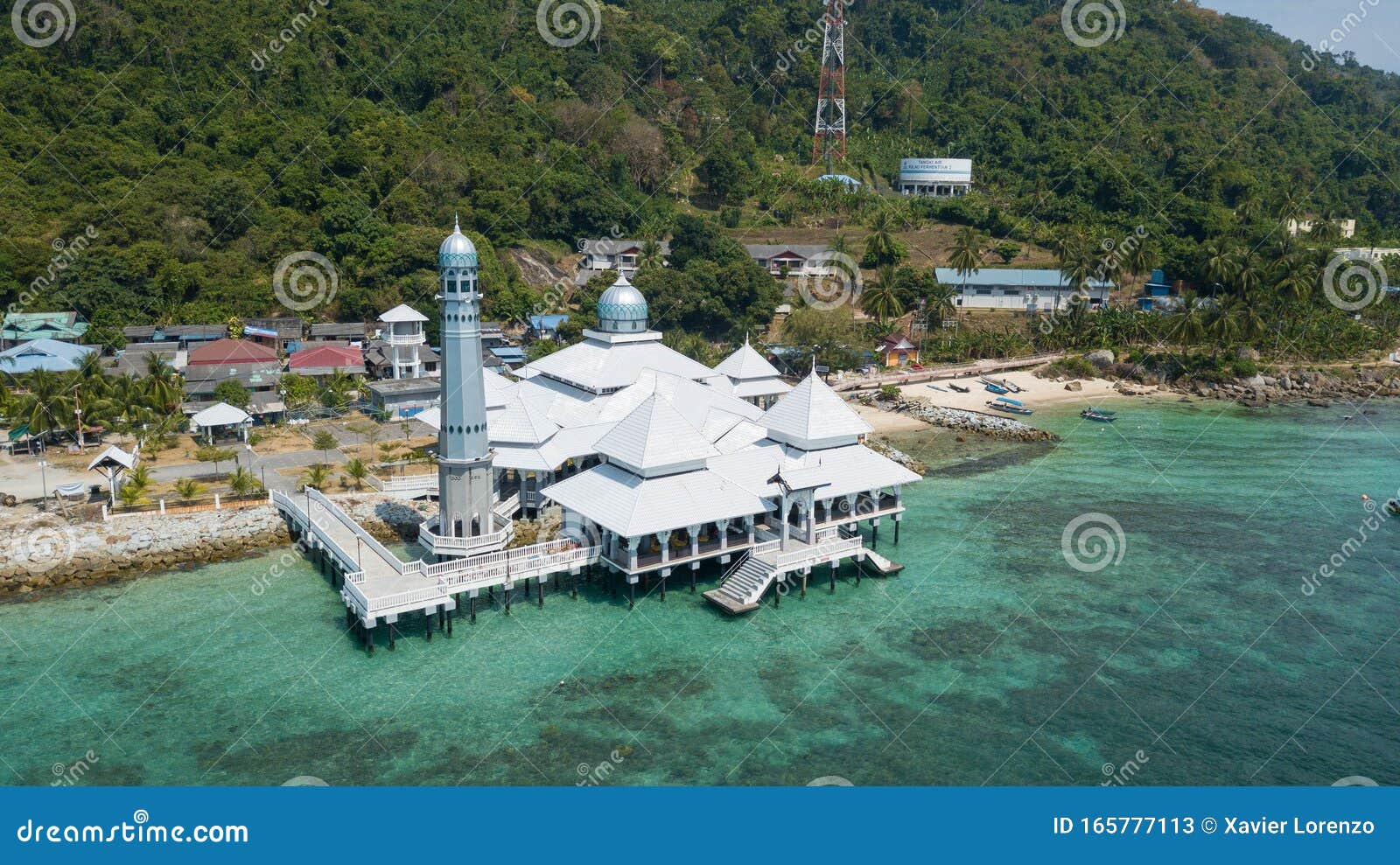masjid besar mosque on the perhentian islands in malaysia