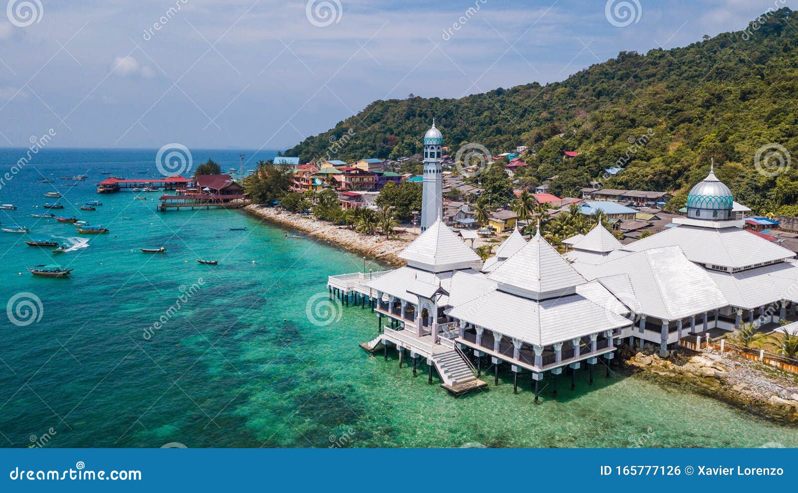 masjid besar mosque on the perhentian islands in malaysia