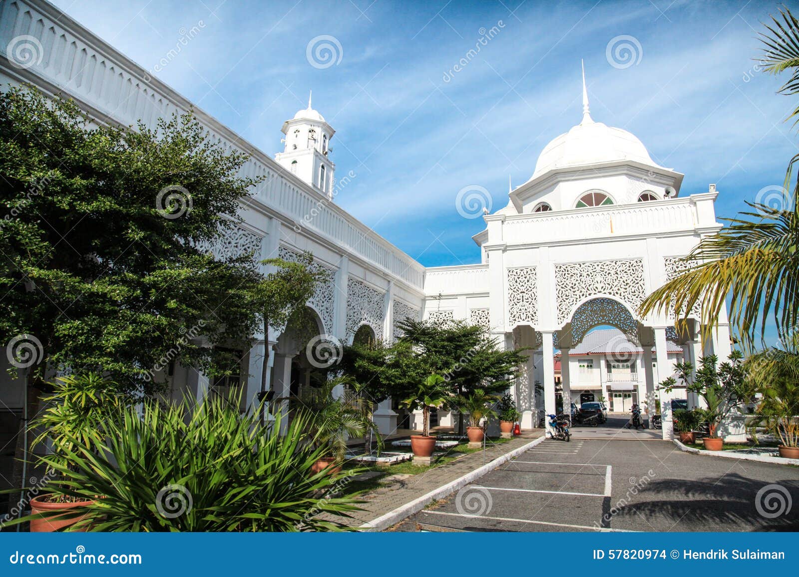 Masjid Sultan Ismail In Chendering, Kuala Terengganu Stock ...