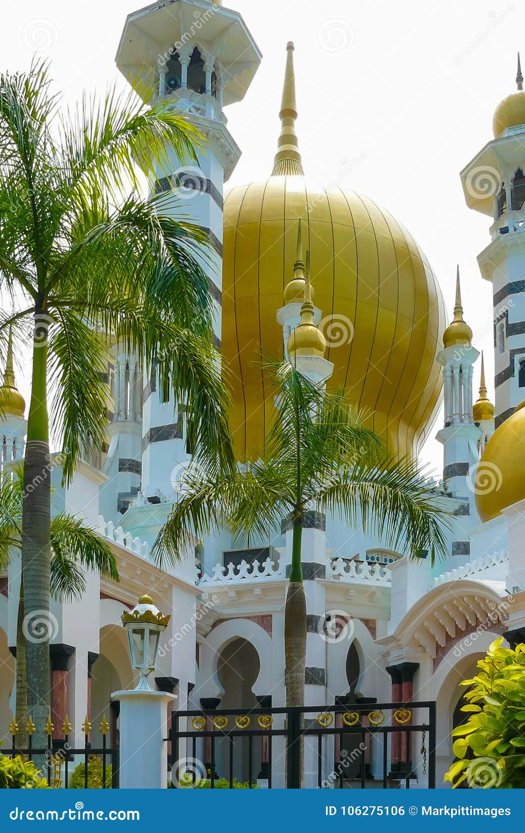 Masjid Ubudiah Mosque Entrance Editorial Photo - Image of ...