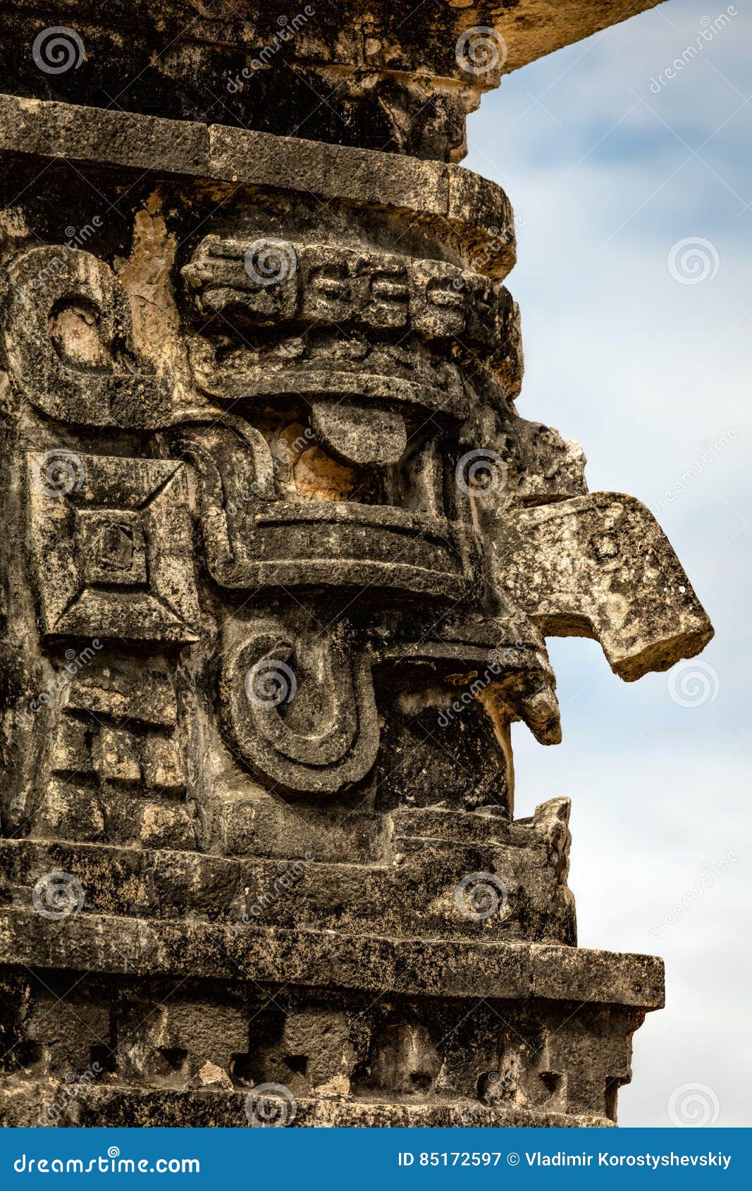 mask of chac, the ancient mayan god of rain and lightning