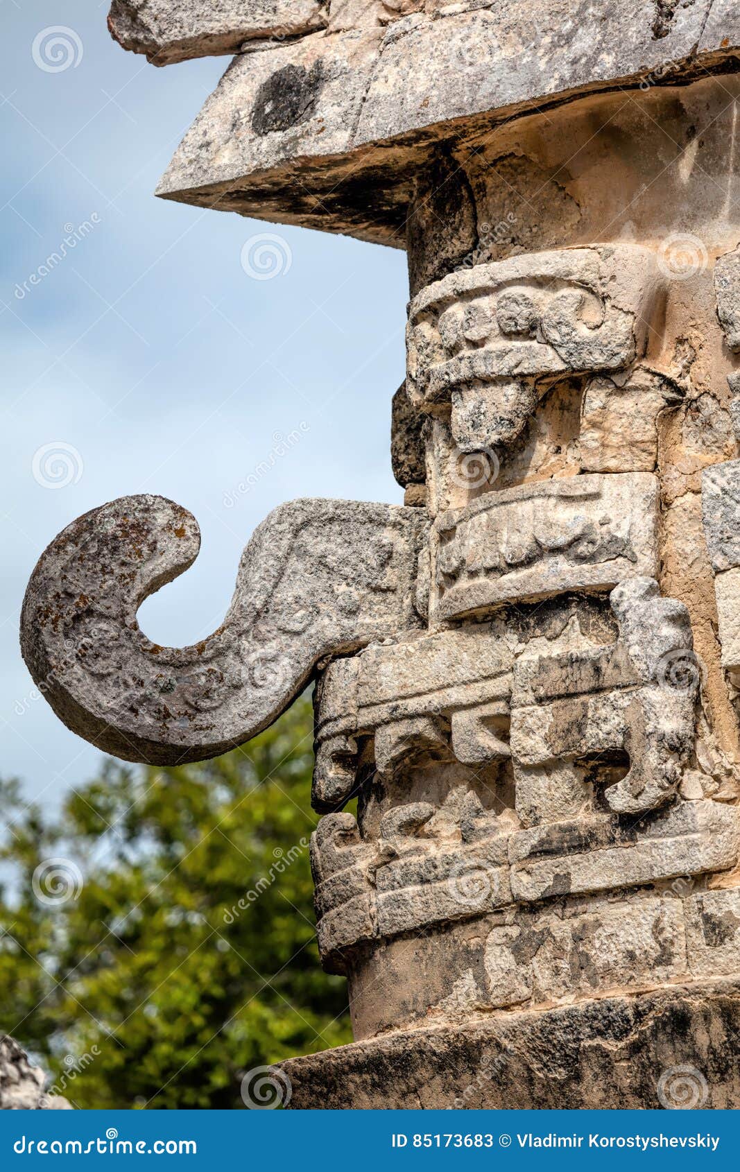 mask of chac, the ancient mayan god of rain and lightning