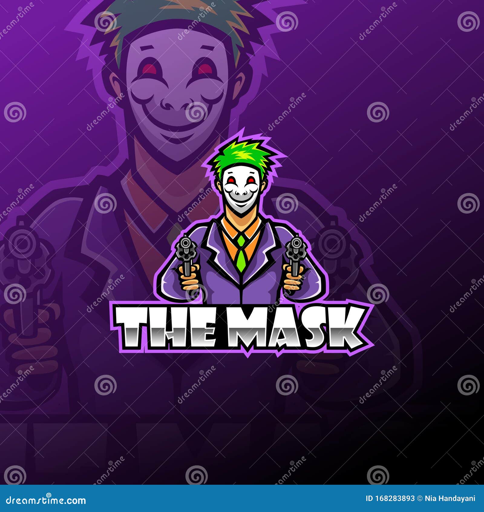 Premium Vector  Crazy gamer. joker gamer concept. e-sport logo - vector  illustration