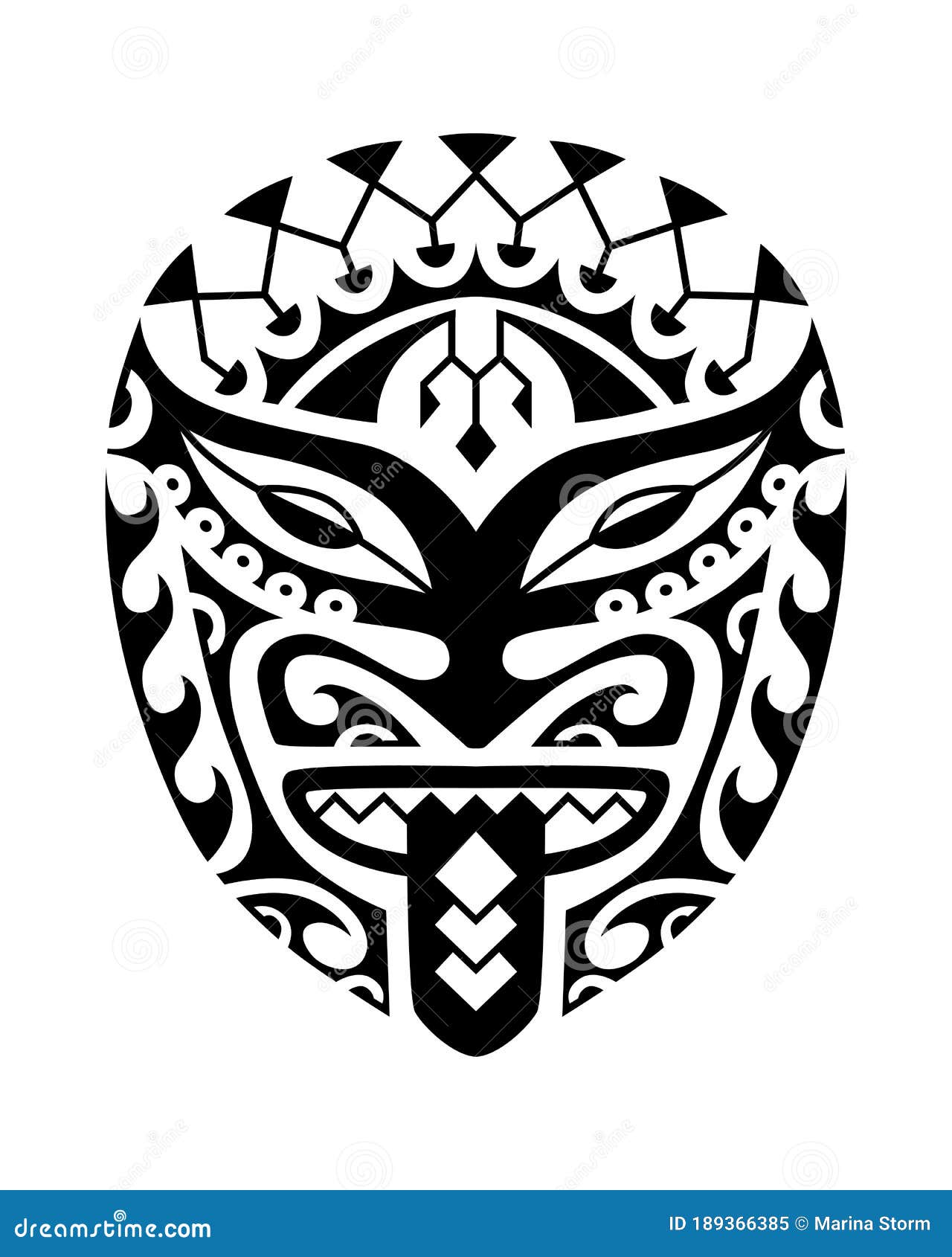 maori tattoo face design