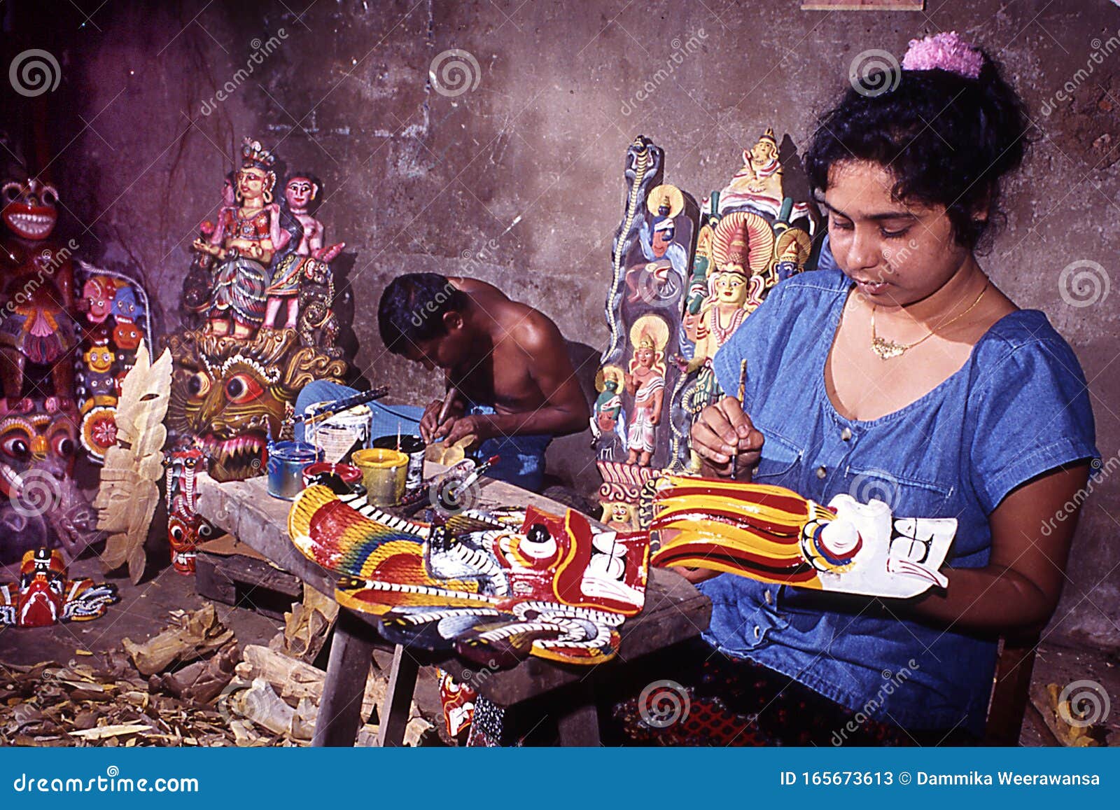 Mask makers editorial stock photo. Image of makers, lanka 165673613