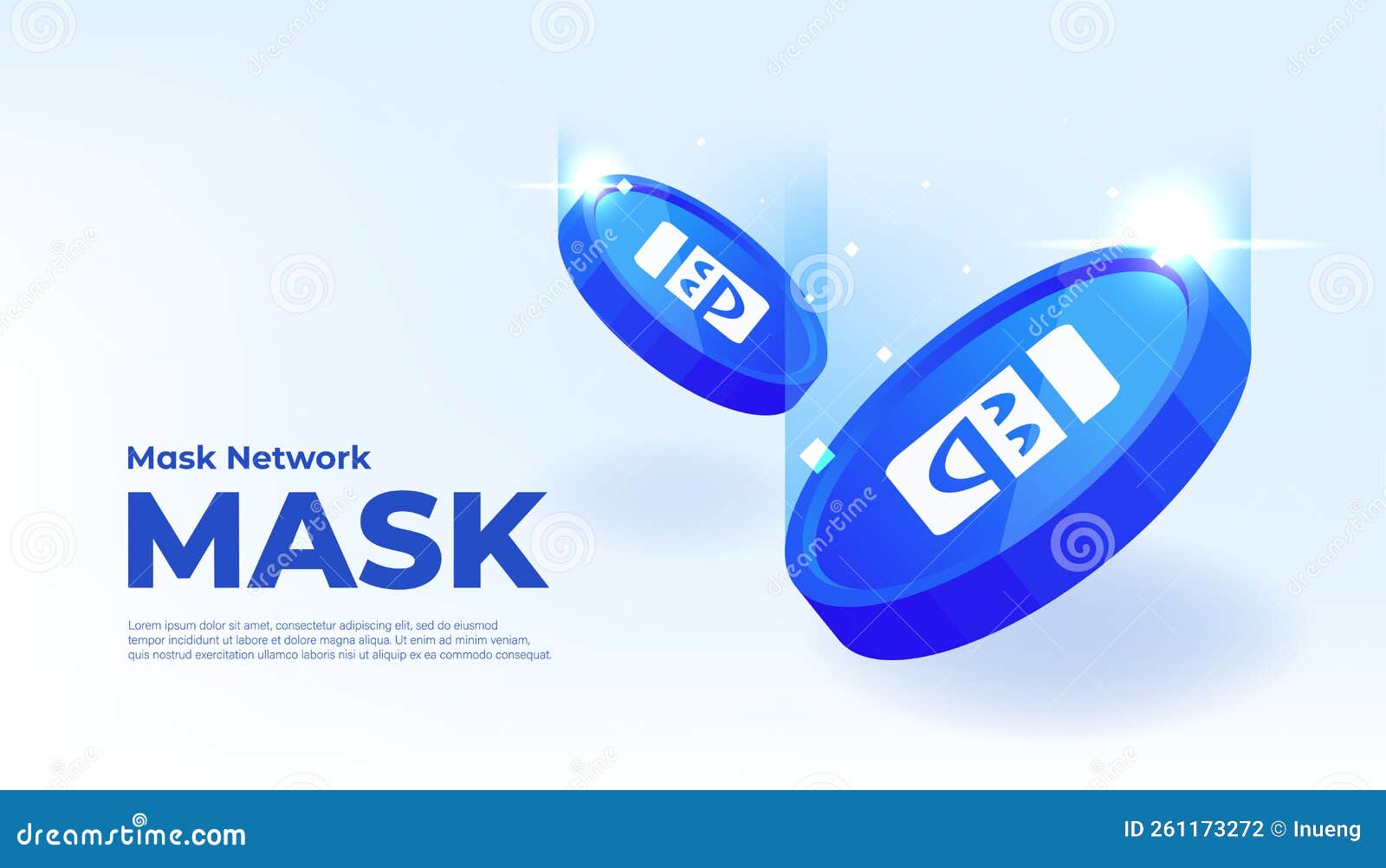 Mask Network MASK Coin Cryptocurrency Concept Banner Background Stock  Vector - Illustration of crypto, cryptography: 261173272