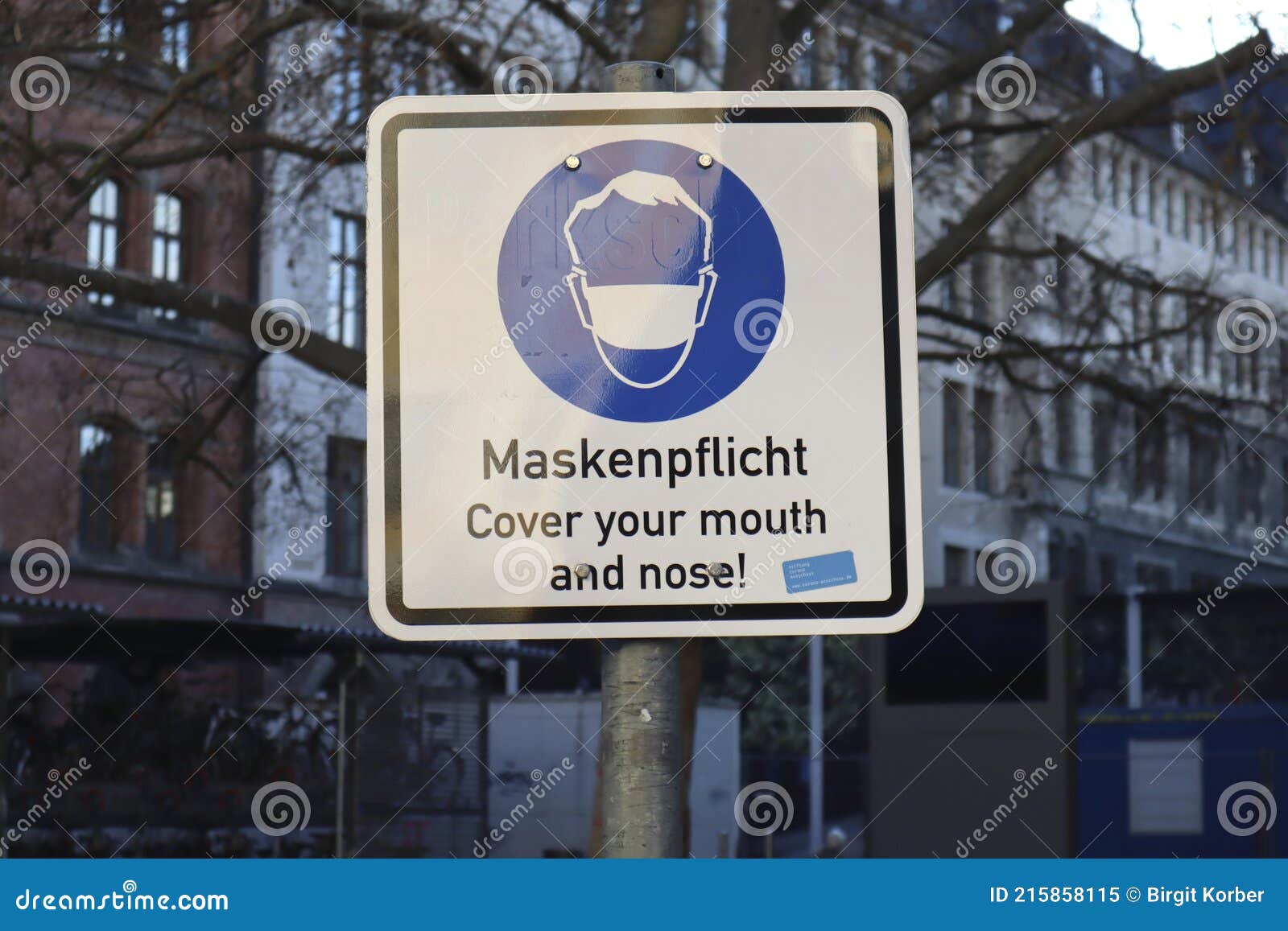 Mask Requirement Munich Downtown, Bavaria, Germany Editorial Image