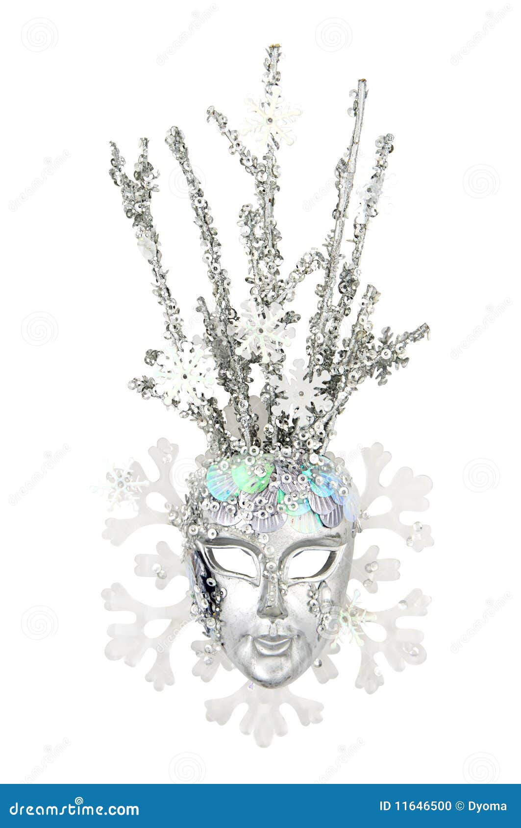 Mask of Snow Queen stock photo. Image of clothing, tuesday 11646500