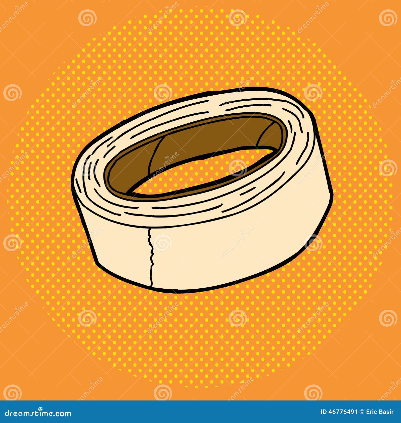 Masking Tape Roll stock vector. Illustration of masking 46776491