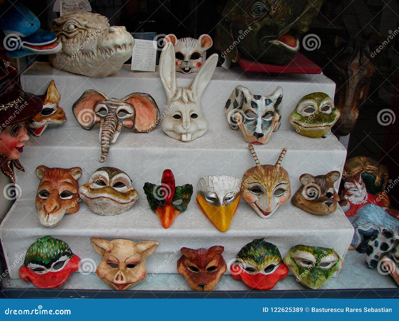 Masks from Venice in Shopping Window Editorial Stock Image - Image of  europe, shopping: 122625389