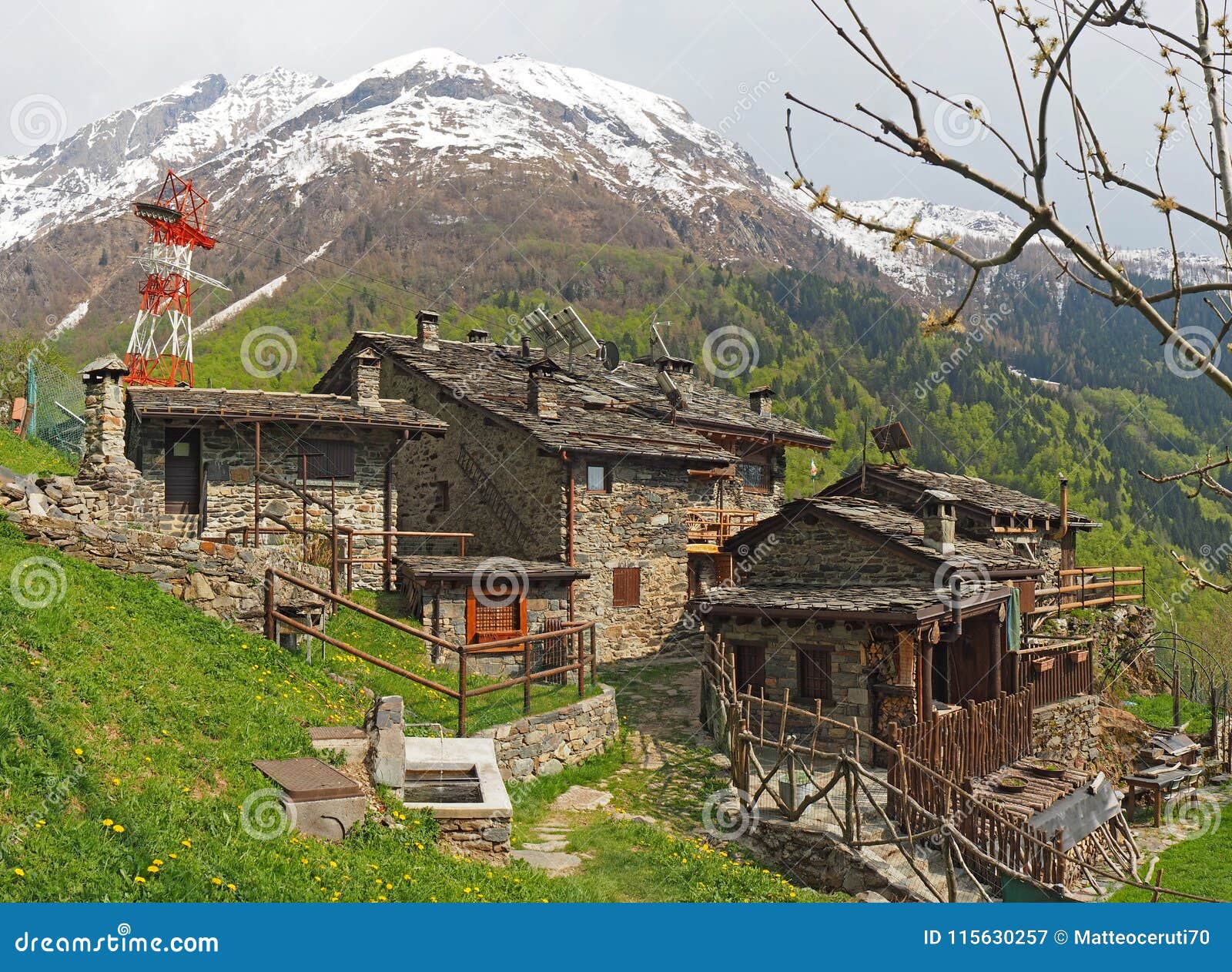 maslana is an ancient rural village accessible only on foot. valbondione, bergamo, orobie alps, italy