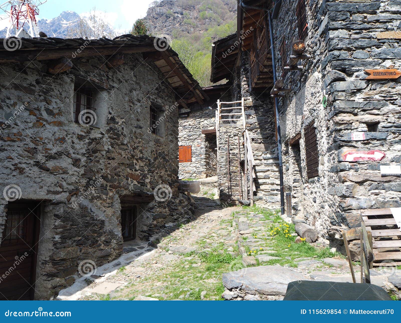 maslana is an ancient rural village accessible only on foot. valbondione, bergamo, orobie alps, italy