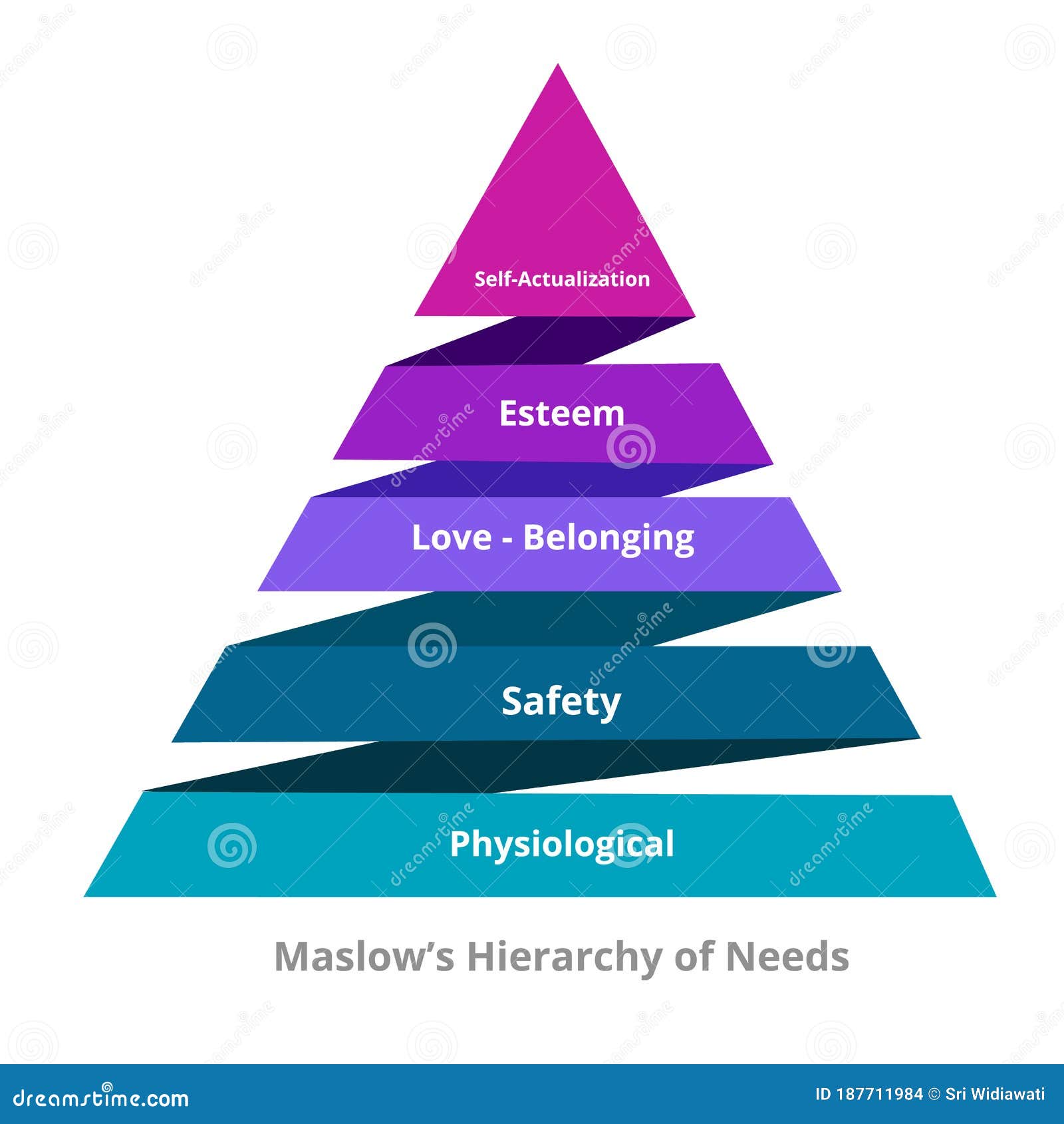 Maslows hierarchy of needs Royalty Free Vector Image