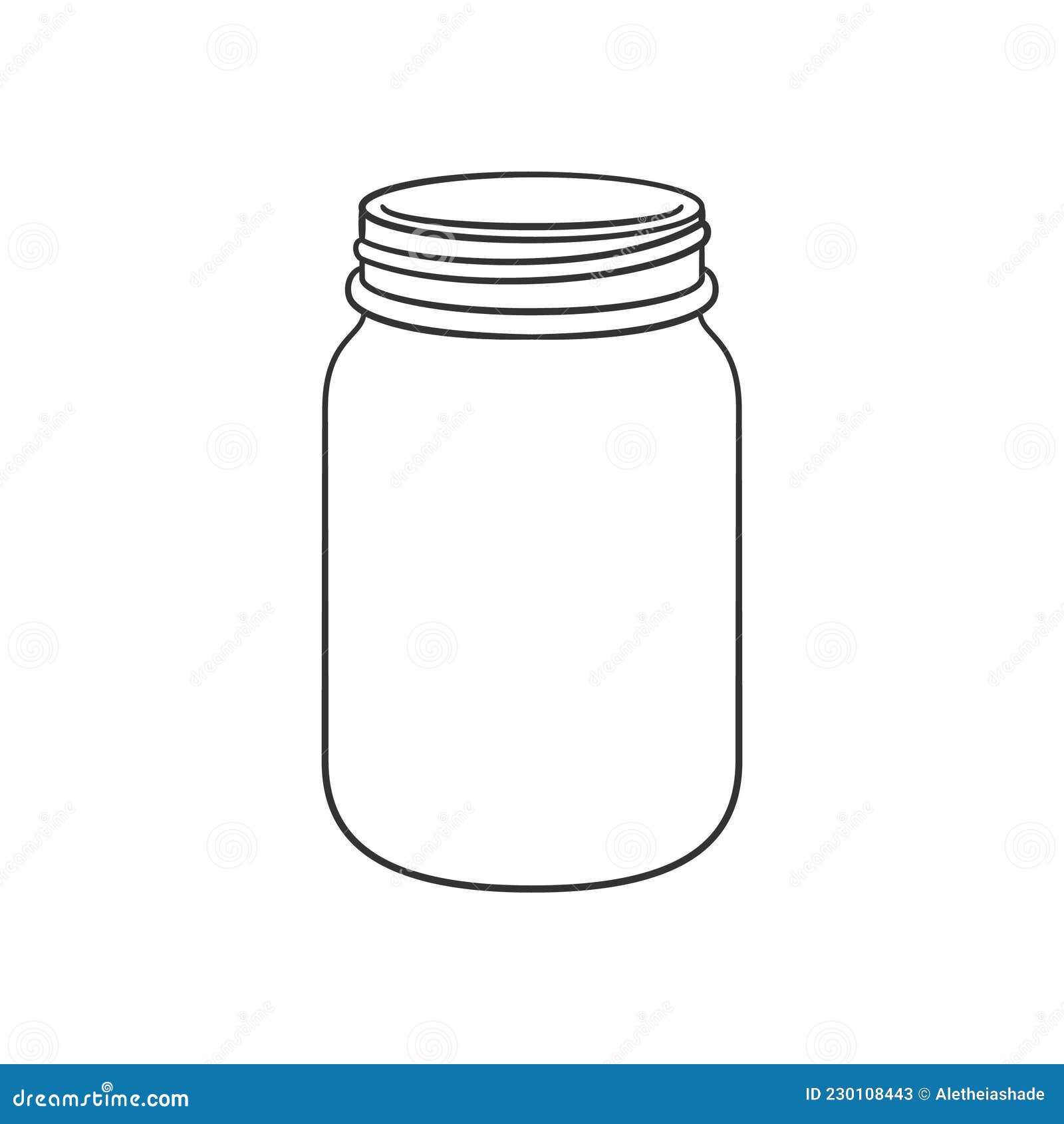 jar clip art black and white